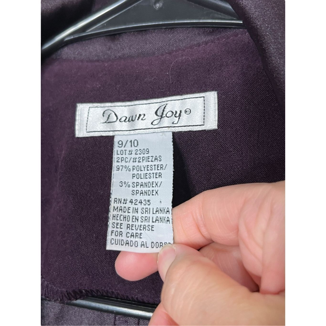 Other Vintage Dawn Joy 90s Purple Long Line Blazer Size 9/10 Size M / US 6-8 / IT 42-44 - 6 Thumbnail