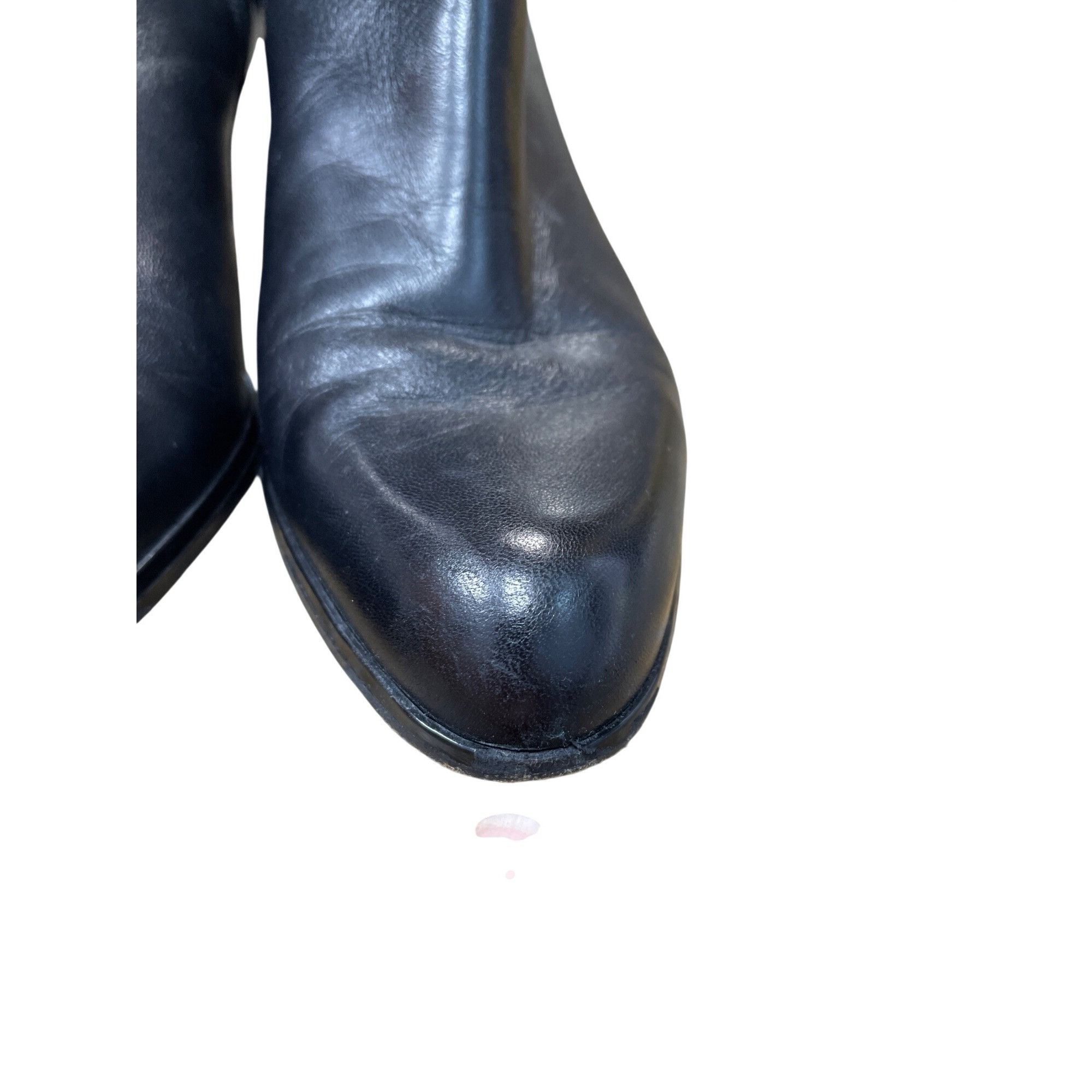 Stuart Weitzman Stuart Weitzman womans black leather zip heeled 2.5" ankle b Size US 7.5 / IT 37.5 - 15 Thumbnail