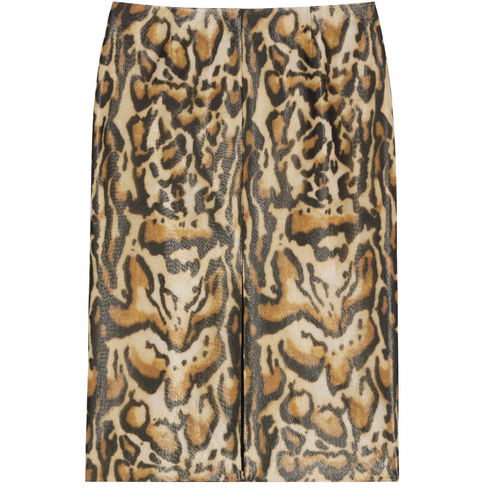 image of Celine O1W1Db10324 Hobble Skirt In Leopard, Women's (Size 38)