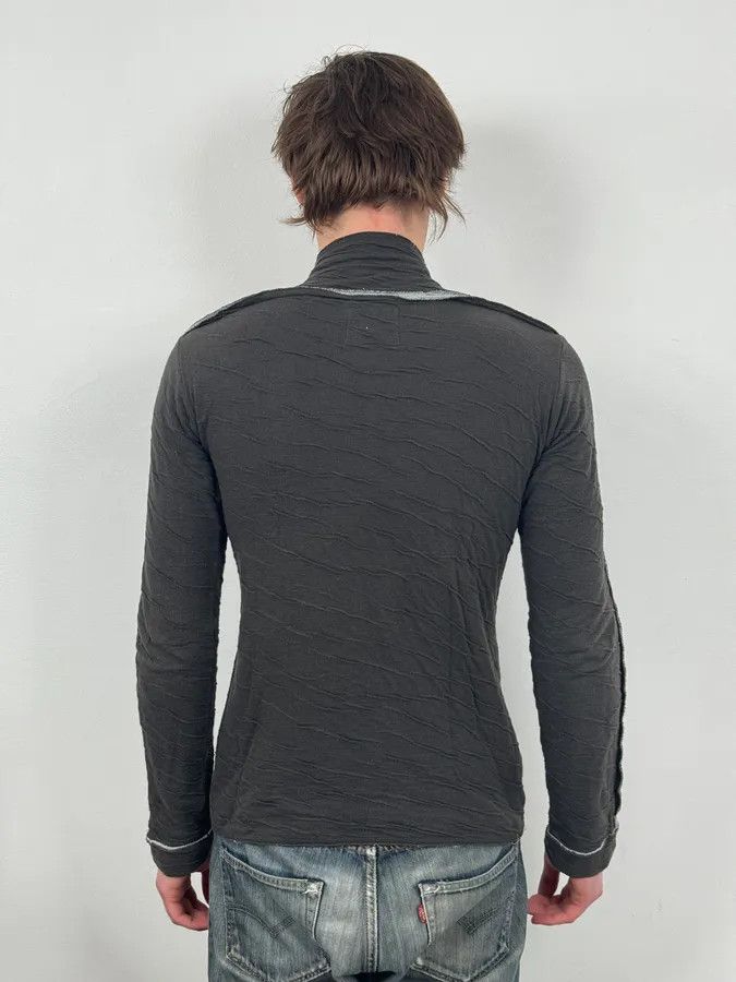 Marithe + Francois Girbaud 2000s Marithé + François Girbaud Grey Relief Scares Zip-up Sweater Size US S / EU 44-46 / 1 - 3 Thumbnail