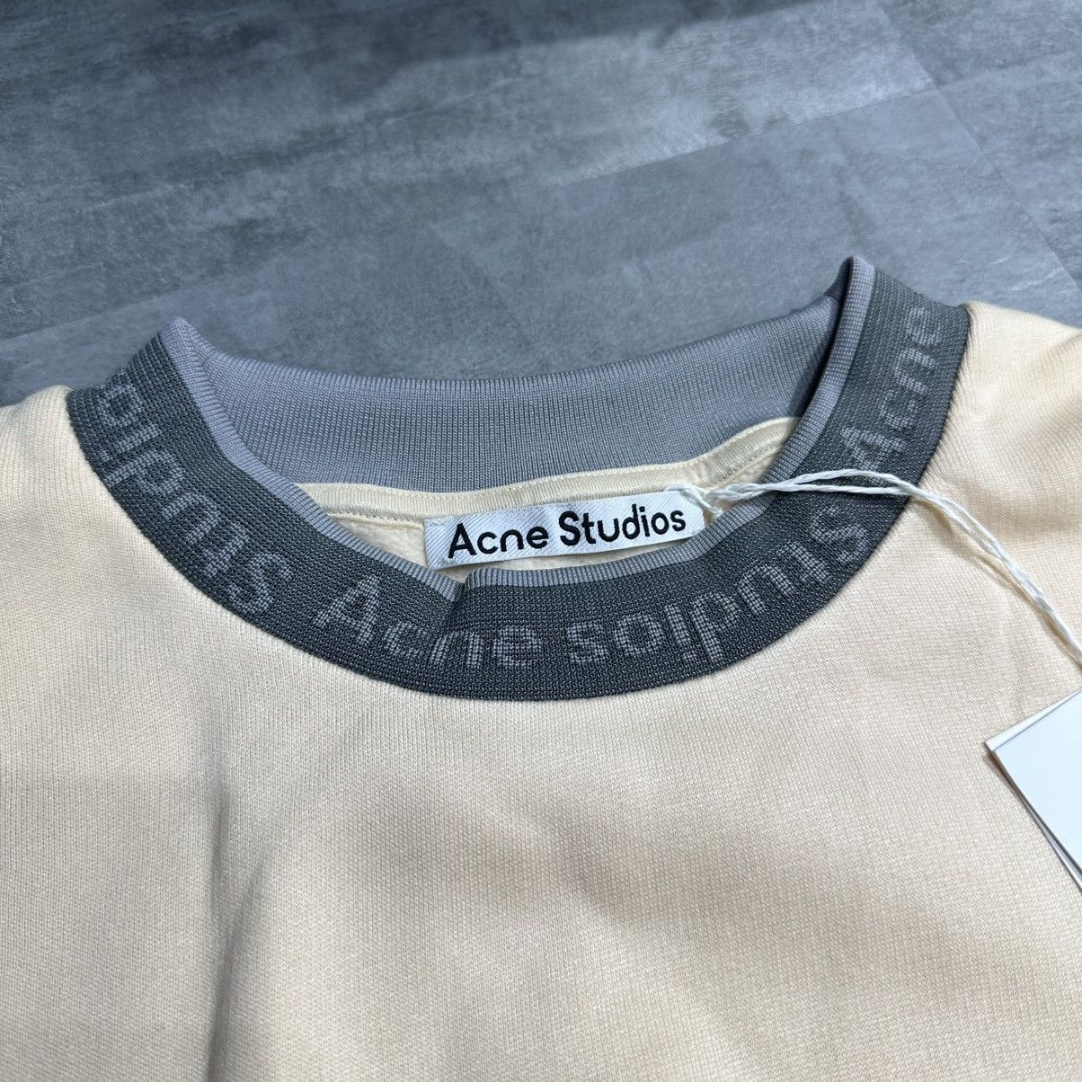 Acne Studios Acne Studios Fulton Logo Sweatshirt - Cream Size US L / EU 52-54 / 3 - 2 Thumbnail