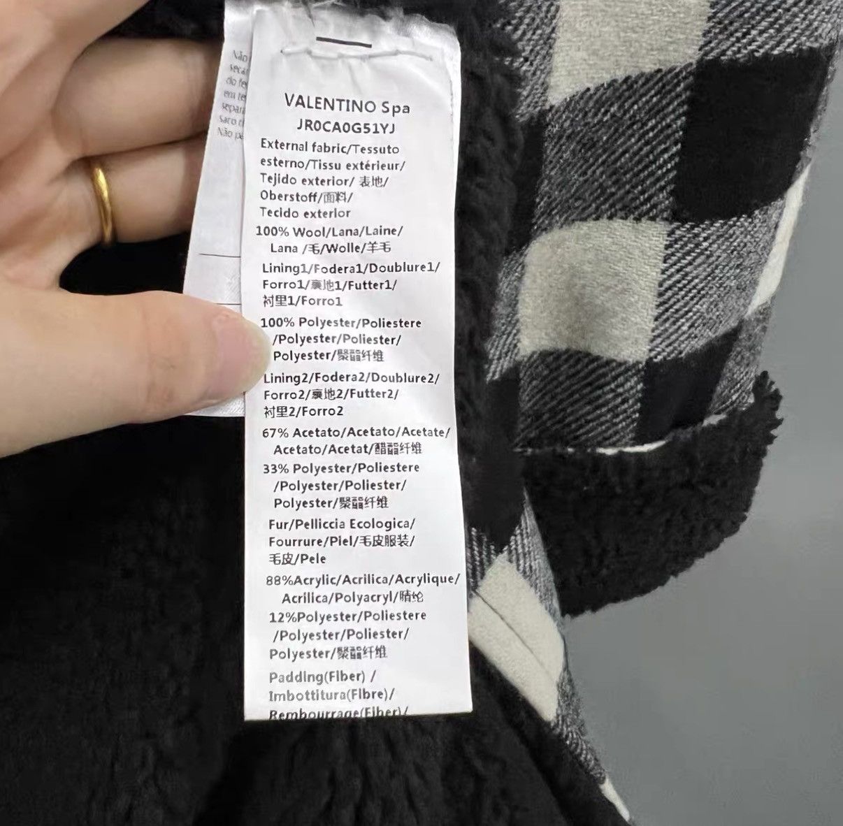 Valentino Valentino Black and White Check Coat J41 Size M / US 6-8 / IT 42-44 - 3 Thumbnail