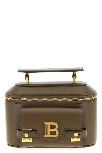 Balmain BALMAIN Small B-buzz Green Leather Top Handle Bag New Size ONE SIZE - 1 Thumbnail