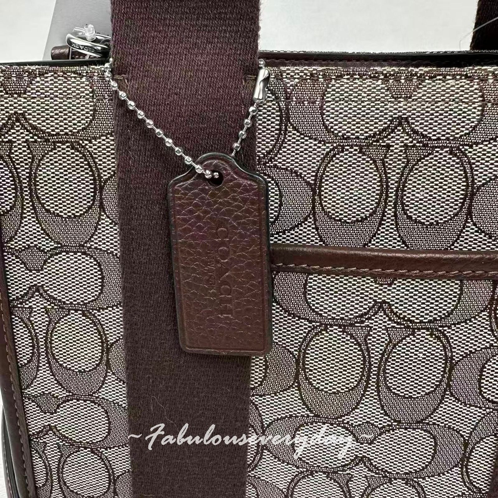 Coach Coach Smith Tote 24 Crossbody Signature Jacquard Oak/Maple Size ONE SIZE - 5 Thumbnail