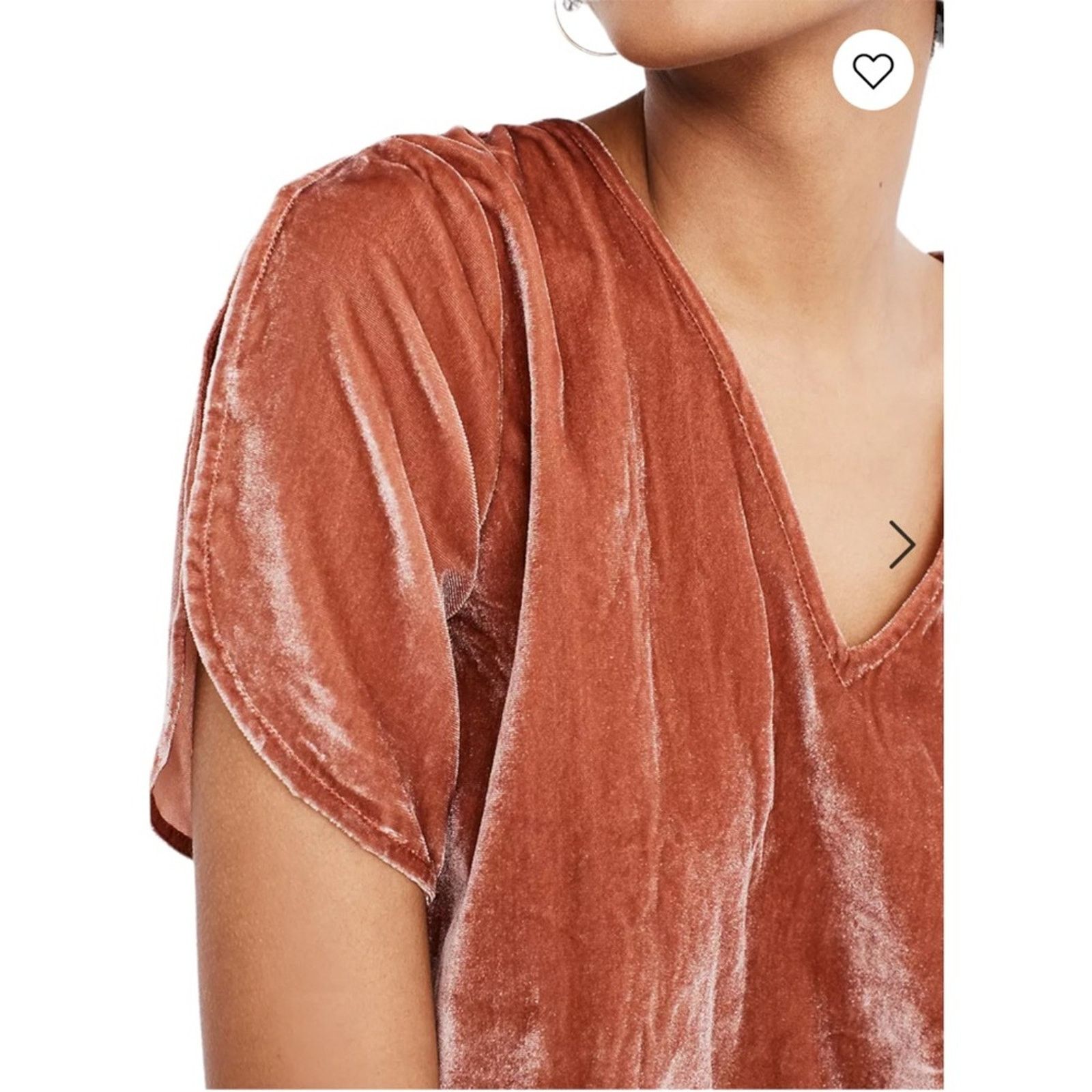 Madewell Madewell Flare Orange Velvet Tulip-Sleeve Ruffle Top XXS Size XXS / US 00 / IT 34 - 2 Thumbnail