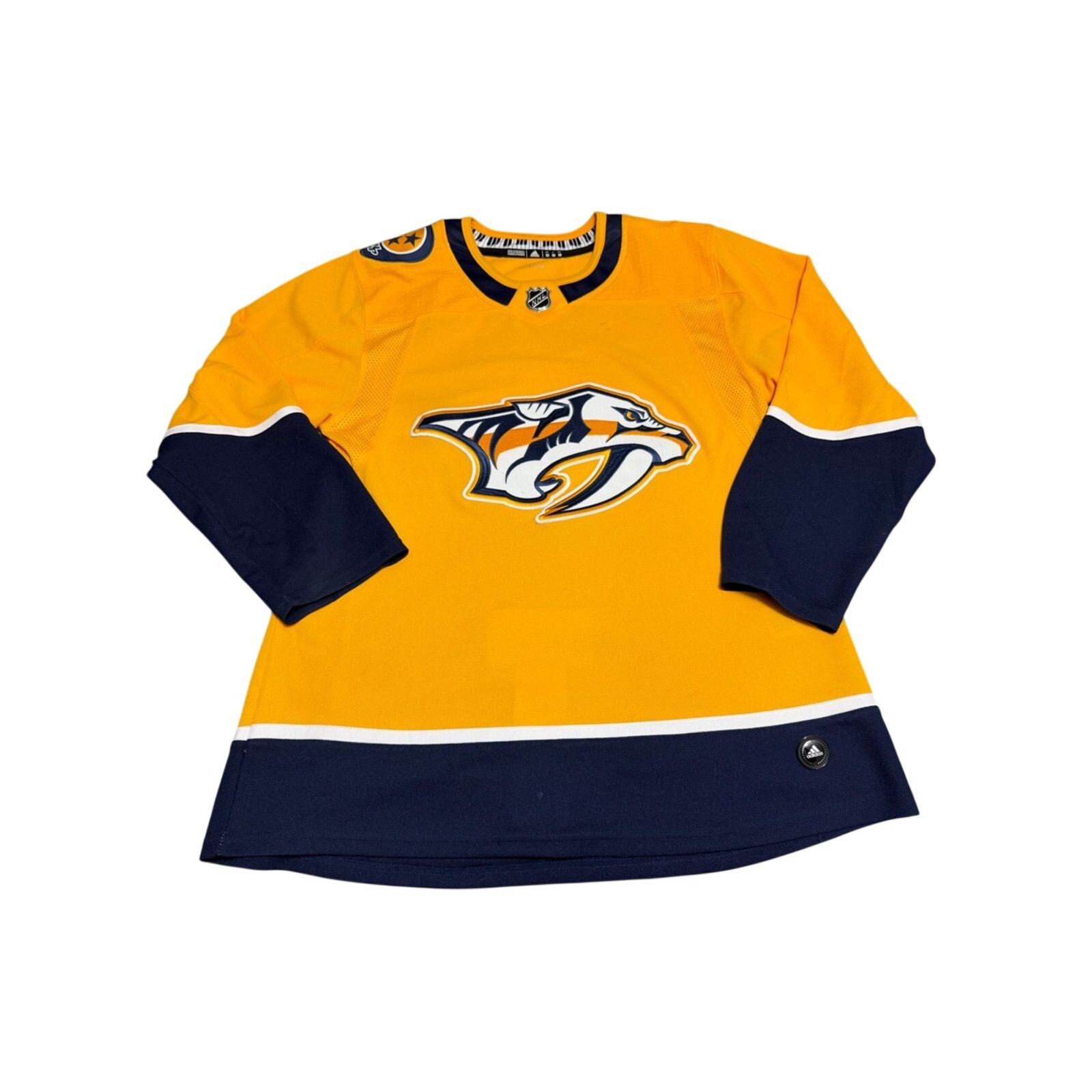 Adidas Adidas Nashville Predators Authentic Jersey 50 Fight Strap Size US XL / EU 56 / 4 - 1 Thumbnail