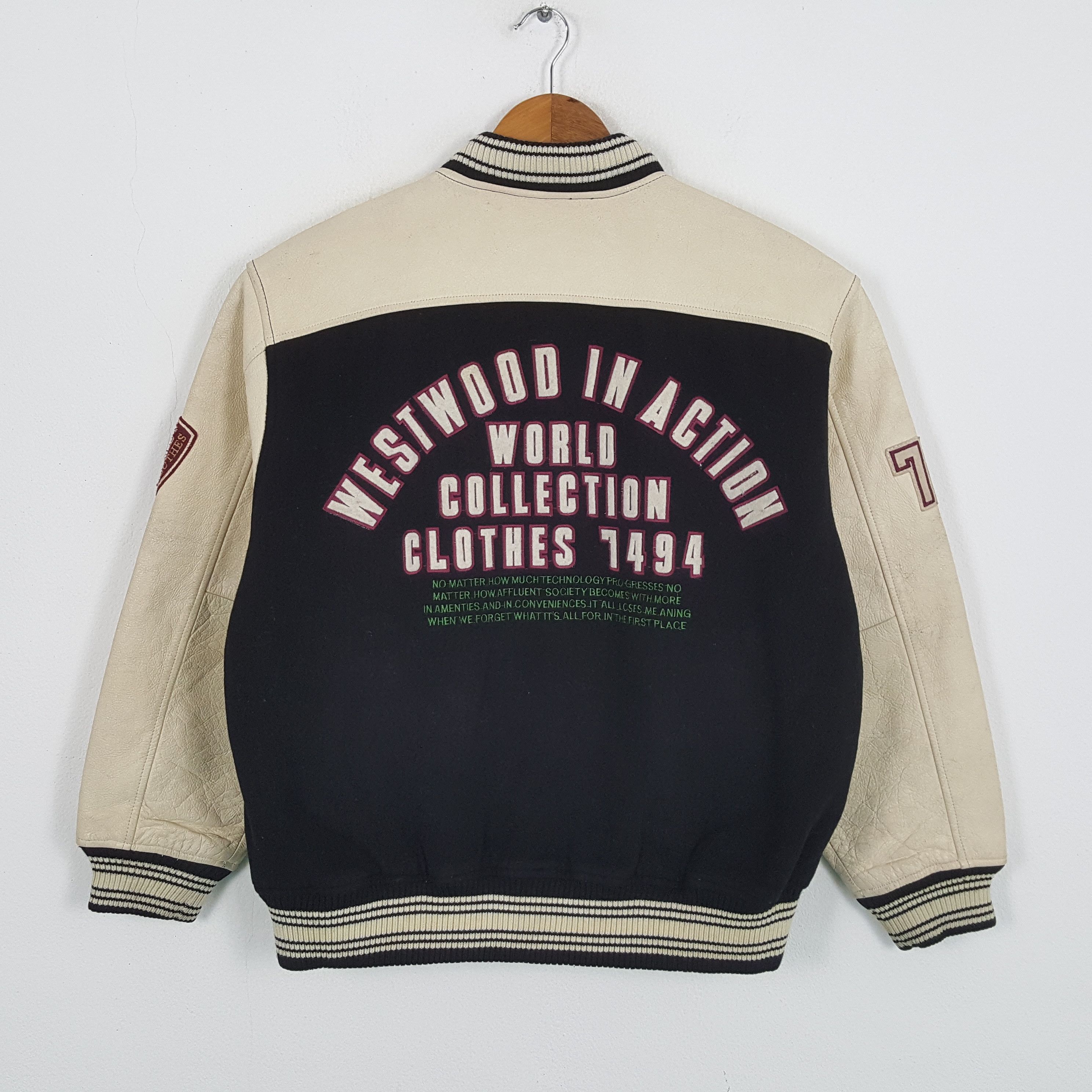 Vintage Vintage WESTWOOD IN ACTION American Style Varsity Jacket Size US XL / EU 56 / 4 - 1 Thumbnail