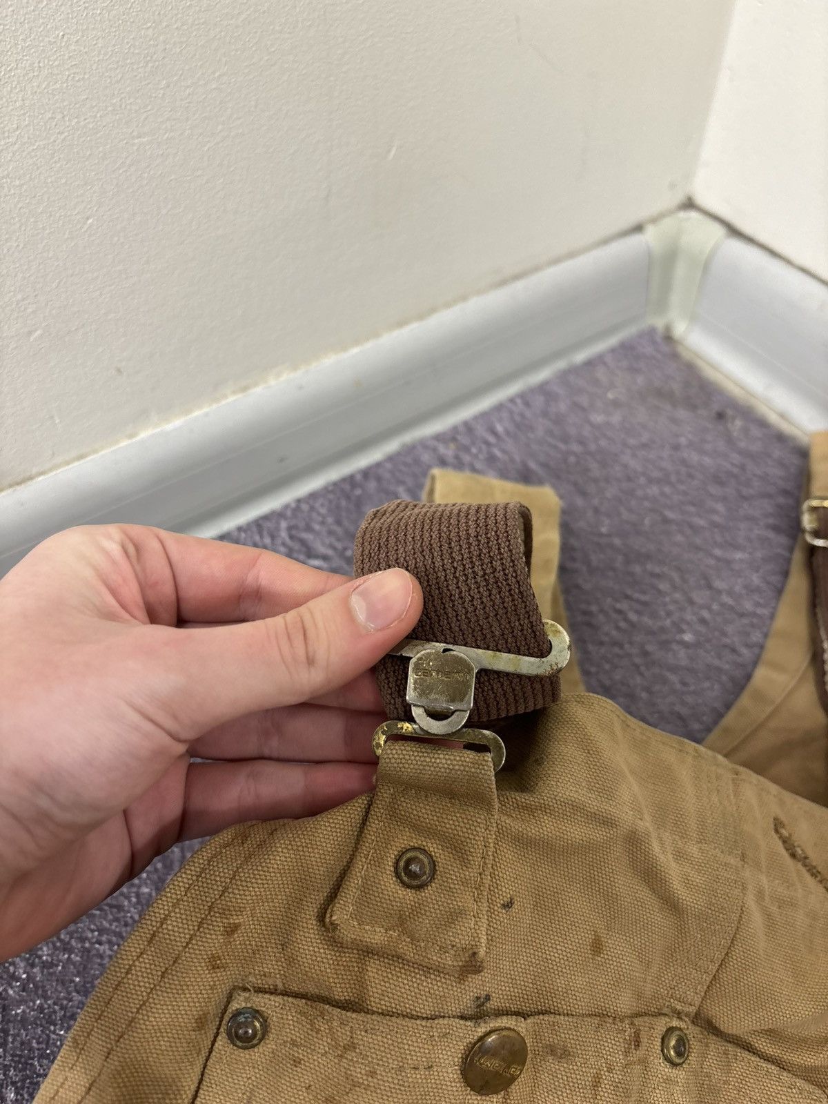 Carhartt Vintage Carhartt 1990s Duck Canvas Double Knee Bib Overalls Size US 34 / EU 50 - 14 Thumbnail