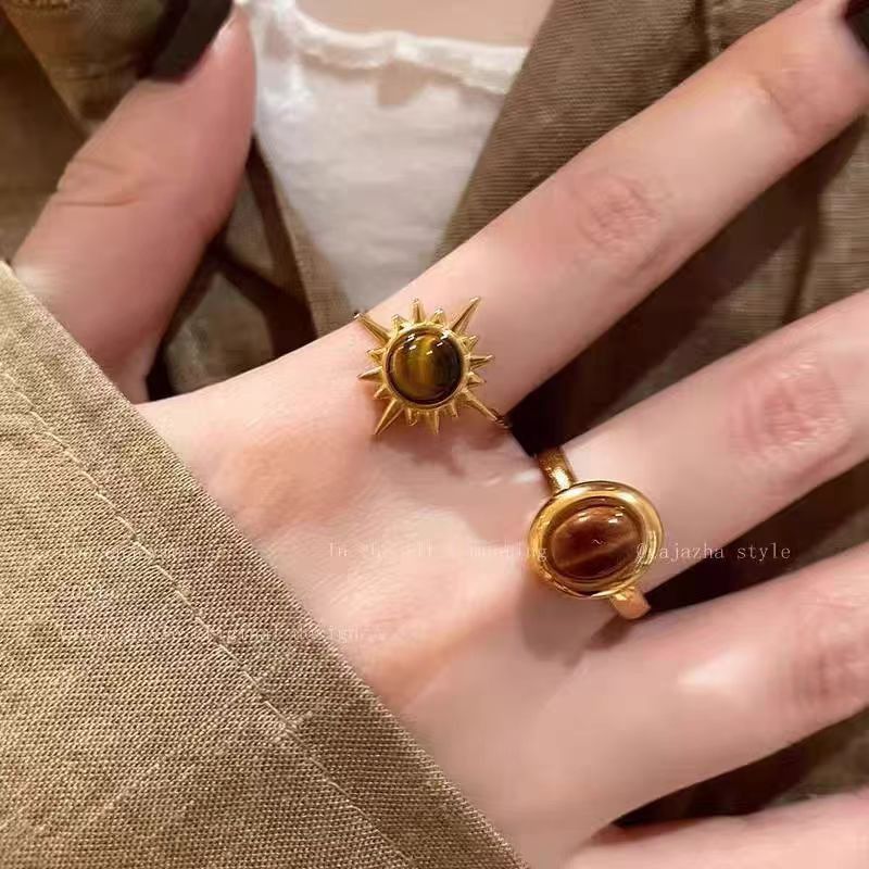 Jewelry Retro Jewelry Rings Open Size Chrome Ring (Size 7-13) Size ONE SIZE - 3 Thumbnail