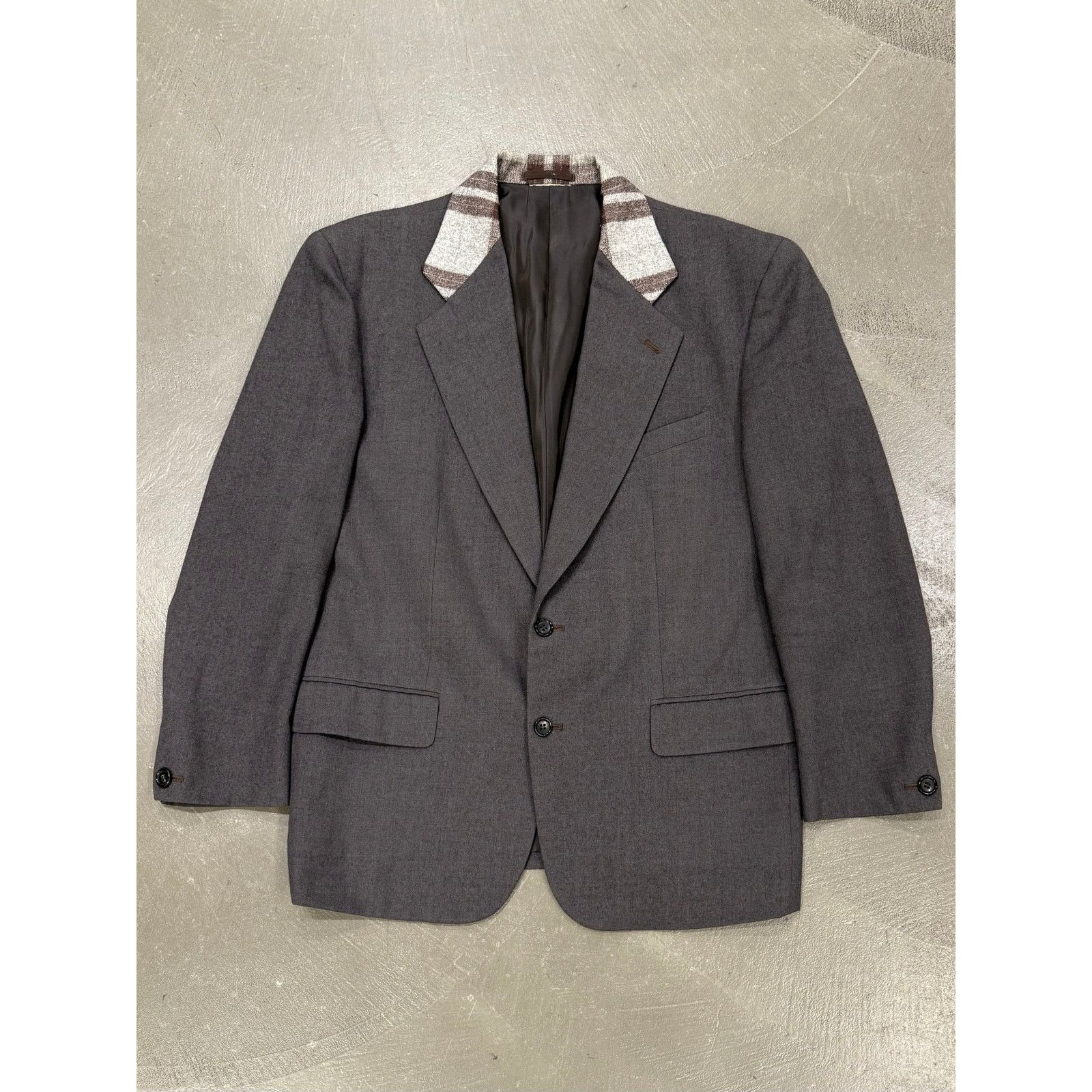 Comme des Garcons 2000s Comme des Garçons tartan collar blazer Size 40R - 1 Thumbnail