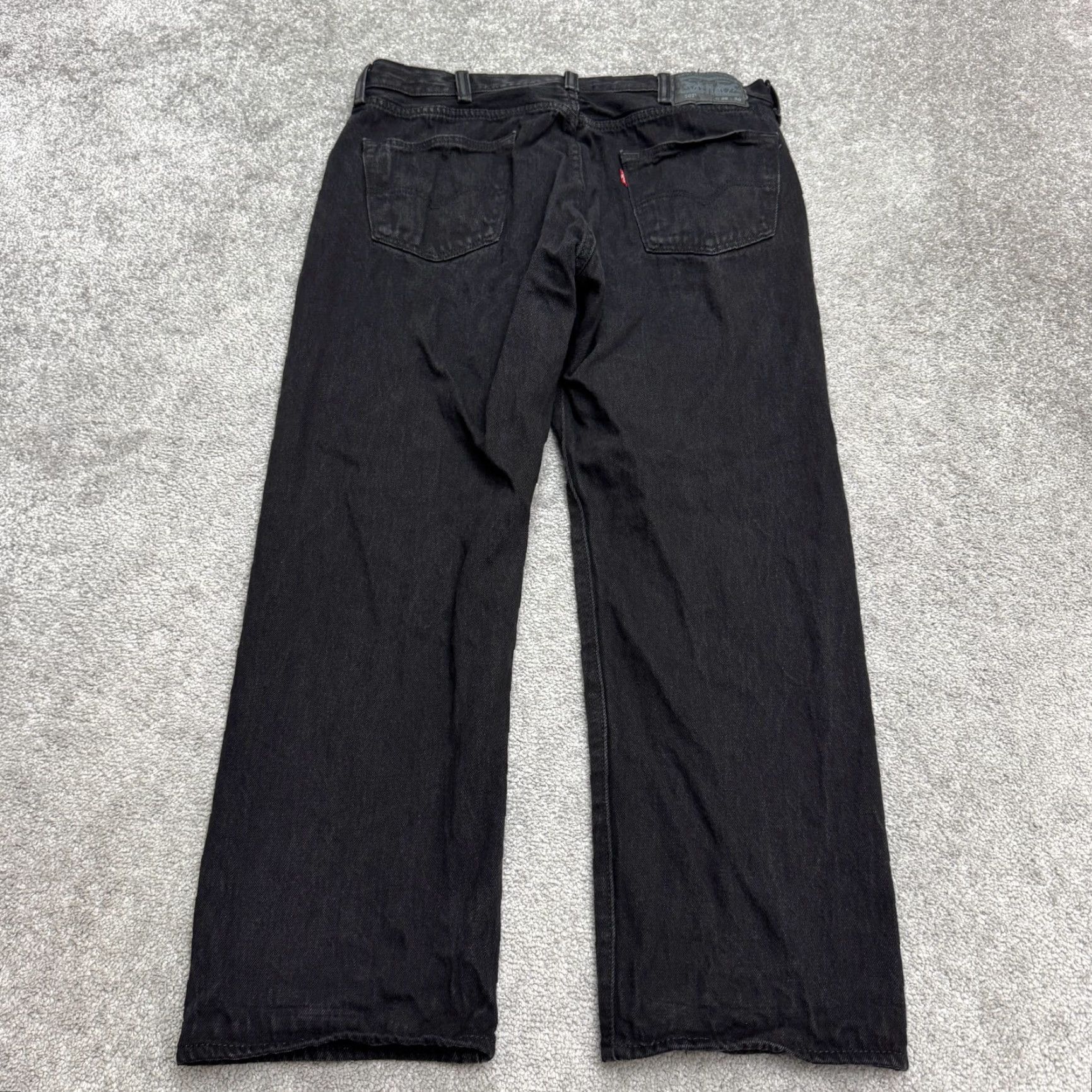 Levi's Levi's 501 Straight Jeans Mens 38x30 Black Cotton Denim Button Fly Casual Streetwear Regular 5-Pocket Size US 38 / EU 54 - 2 Thumbnail