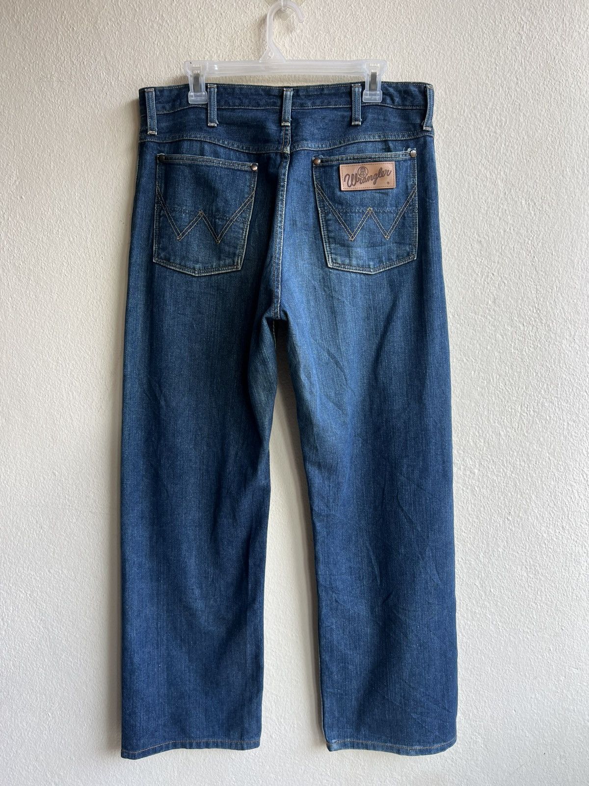 Wrangler Vintage 90s Wrangler Blue Bell Mud Denim Selvedge Jeans Size US 35 - 1 Thumbnail