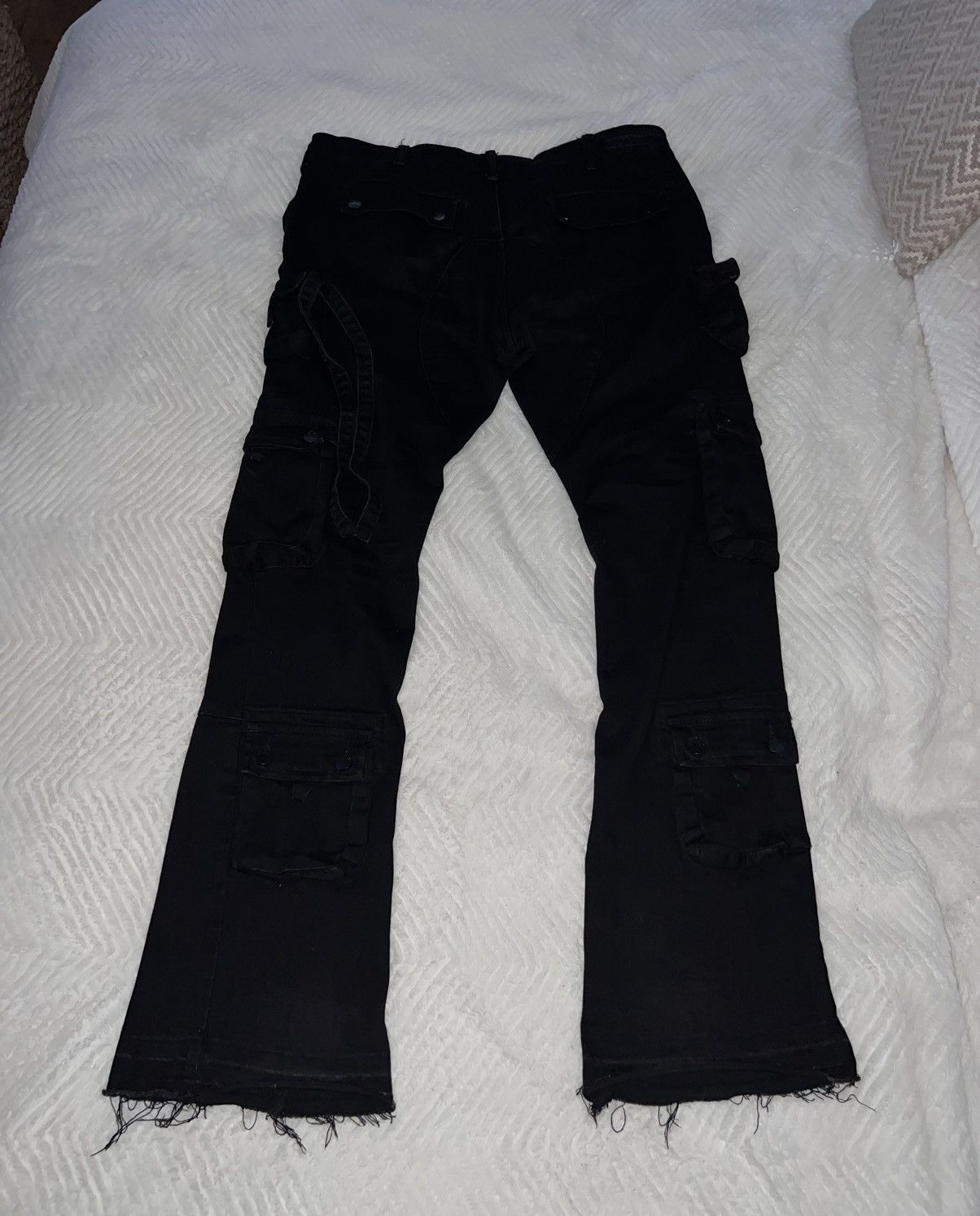 Japanese Brand Stacked Flared Jeans Size US 38 / EU 54 - 2 Thumbnail
