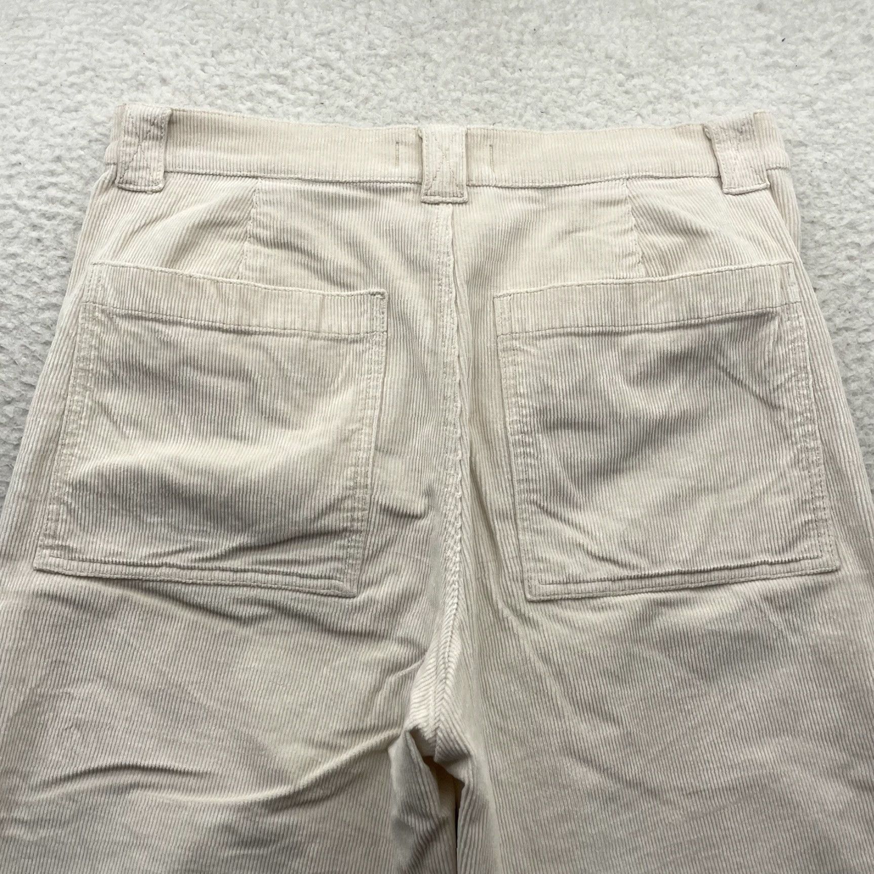 Madewell Madewell Corduroy Pants Womens 32x29 Emmet Wide Leg Baggy Cream White Tag 30 Size 24" / US 00 / IT 34 - 6 Thumbnail