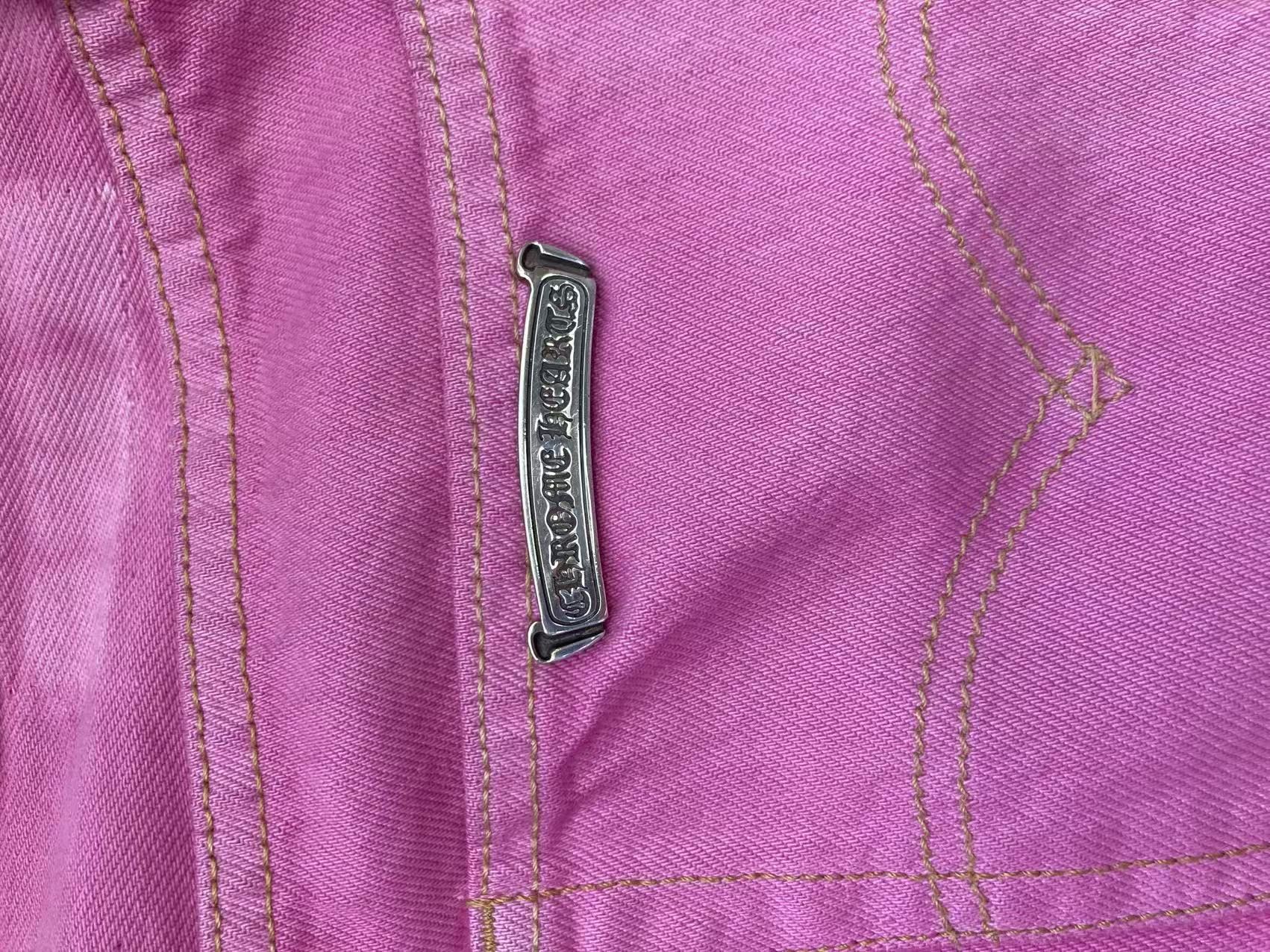 Chrome Hearts Chrome Hearts Levi's 501 Sex Records Pink Cross Patch Jeans Size 33" - 8 Thumbnail
