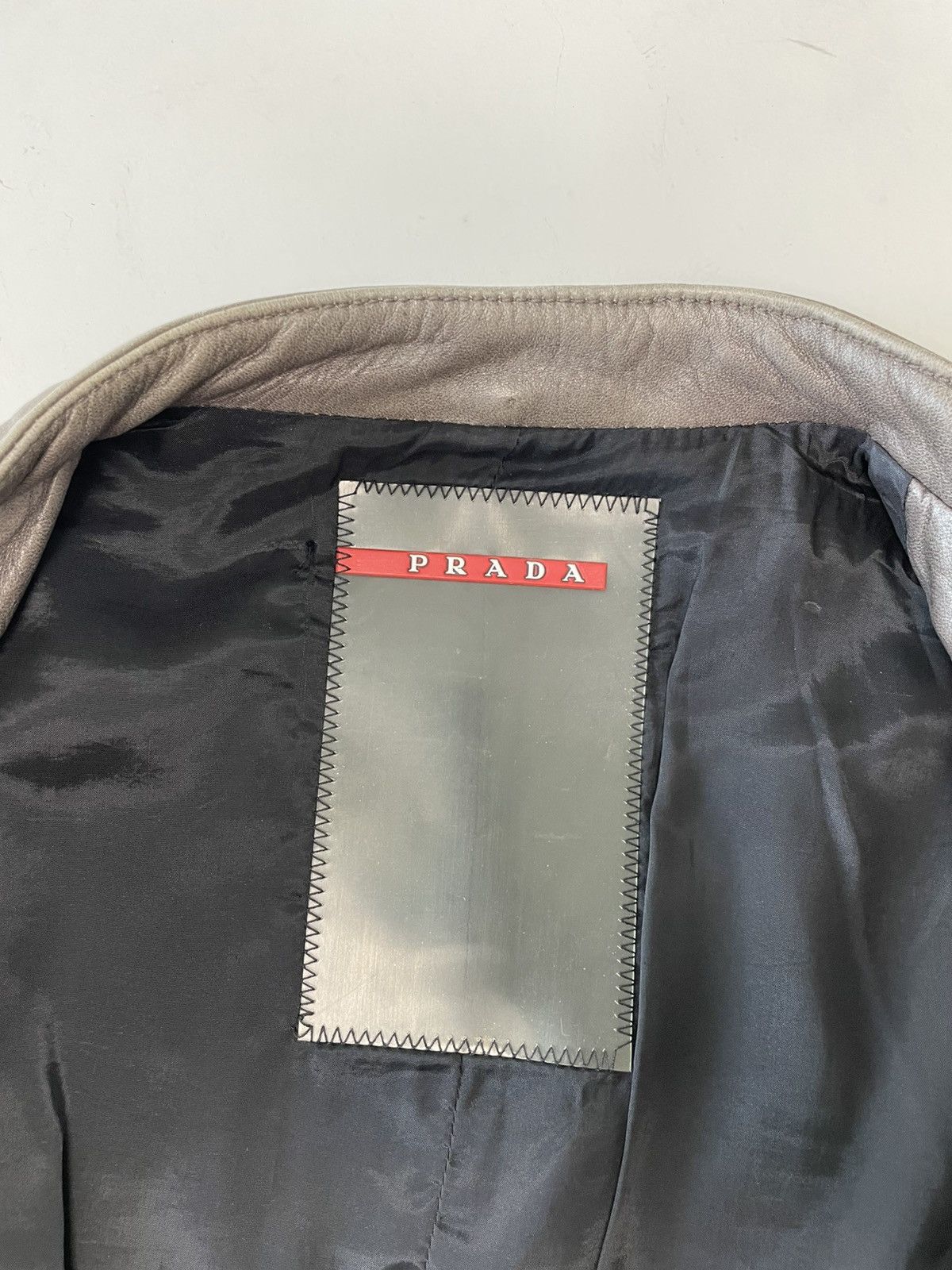 Prada Prada Leather Jacket with velcro straps Size S / US 4 / IT 40 - 9 Thumbnail