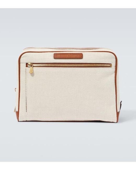 Brunello Cucinelli o1gr1nt0525 Size: OS / Beauty Case in Natural Size ONE SIZE - 2 Thumbnail