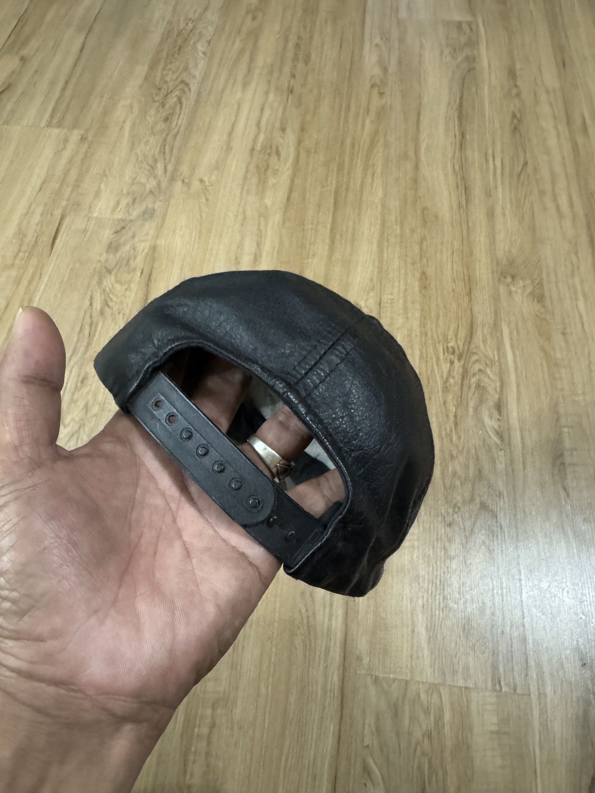 Harley Davidson × Vintage Vintage Harley Davidson leather cap Size ONE SIZE - 6 Thumbnail