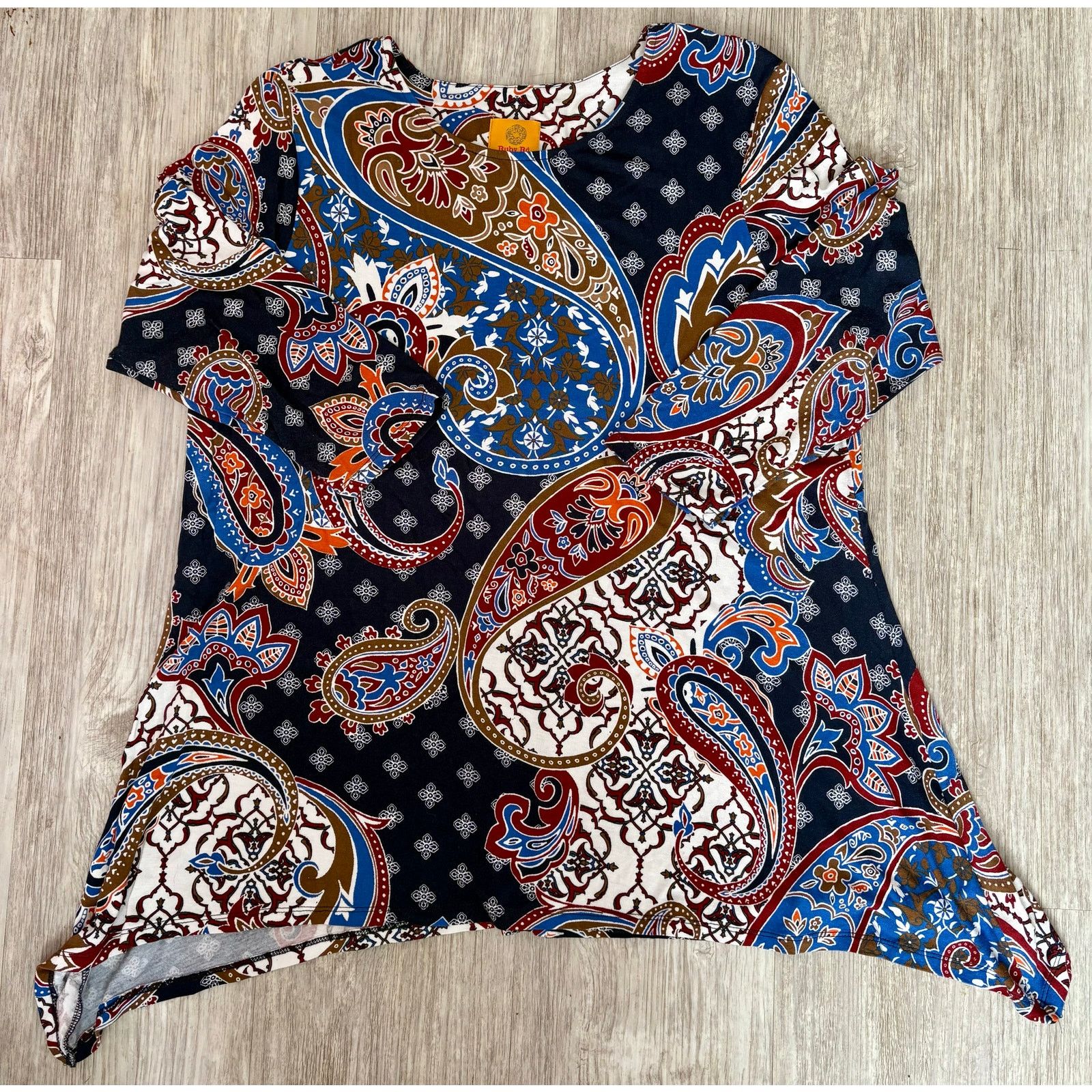 Other Ruby Rd Petite | Multicolor Tunic Blouse Style #43353 | PM Size M / US 6-8 / IT 42-44 - 1 Thumbnail