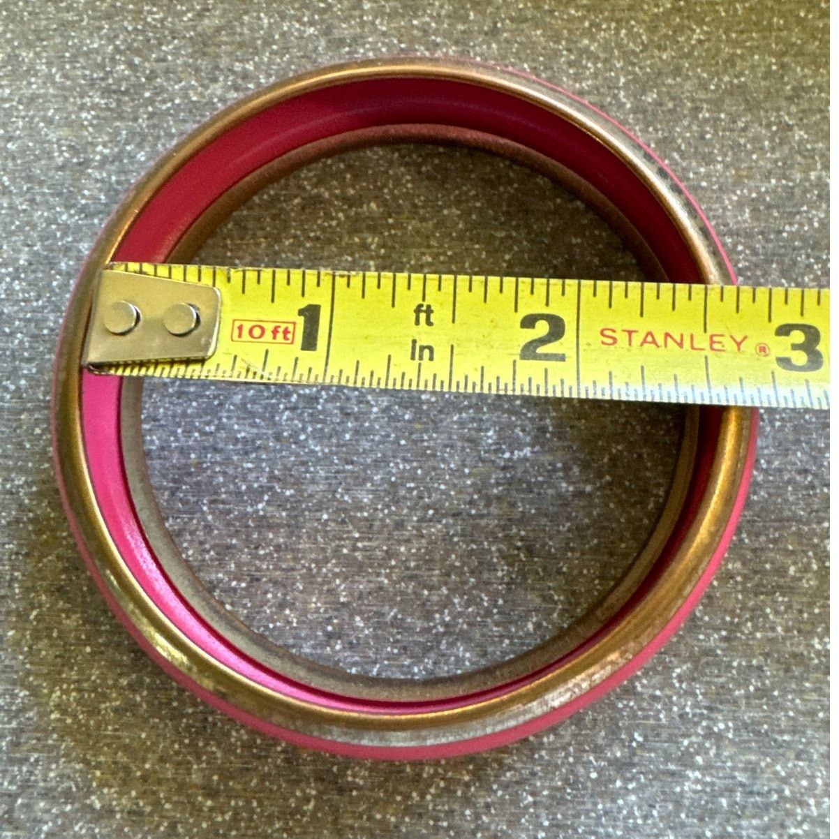 Other Pink and Gold Bangle Bracelet Size ONE SIZE - 2 Thumbnail