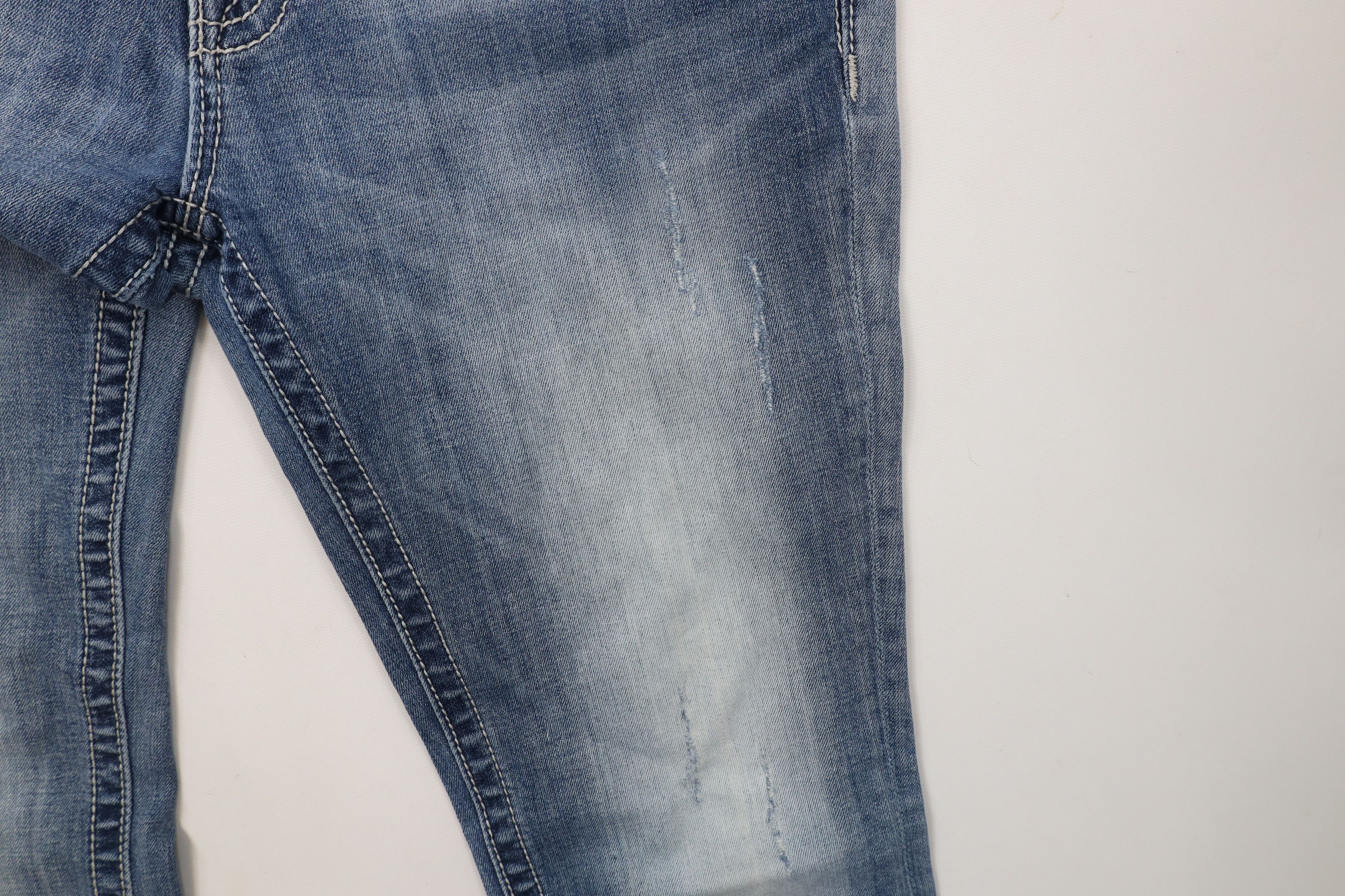 Miss Me × Vintage Miss Me Thick Stitch Flared Bootcut Denim Jeans Blue Size 31" - 8 Thumbnail
