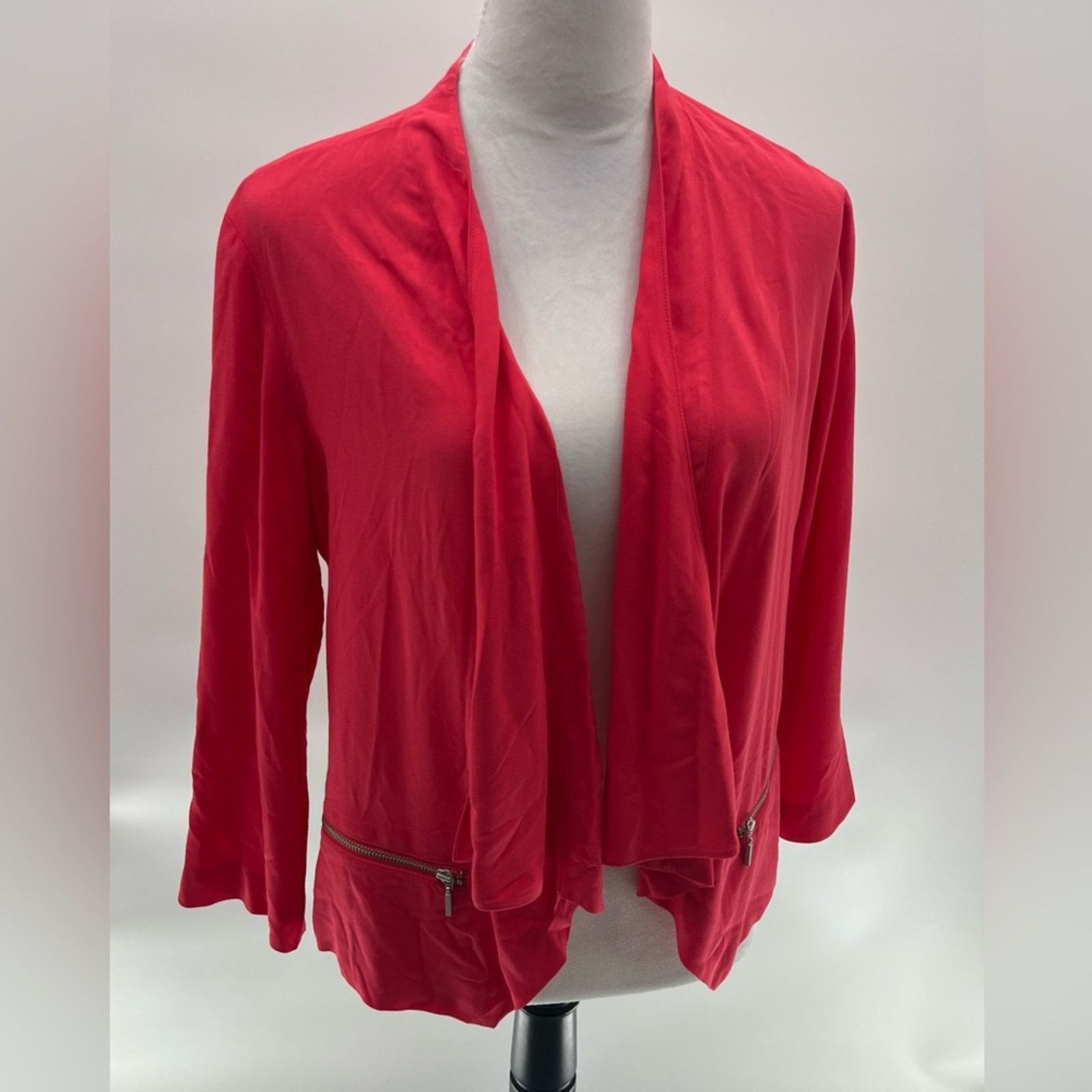 Chicos Chico's Slinky Cardigan Edgy Silhouette Sz 1 (M) Size M / US 6-8 / IT 42-44 - 4 Thumbnail