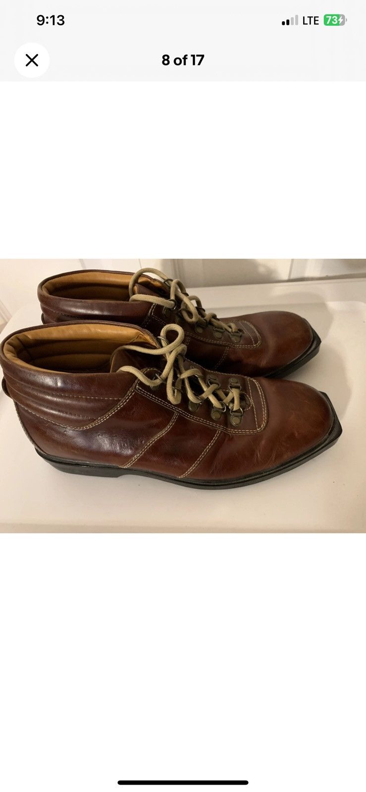 Cole Haan Cole haan mens sz 9M hiking boots shoes leather Size US 9 / EU 42 - 5 Thumbnail