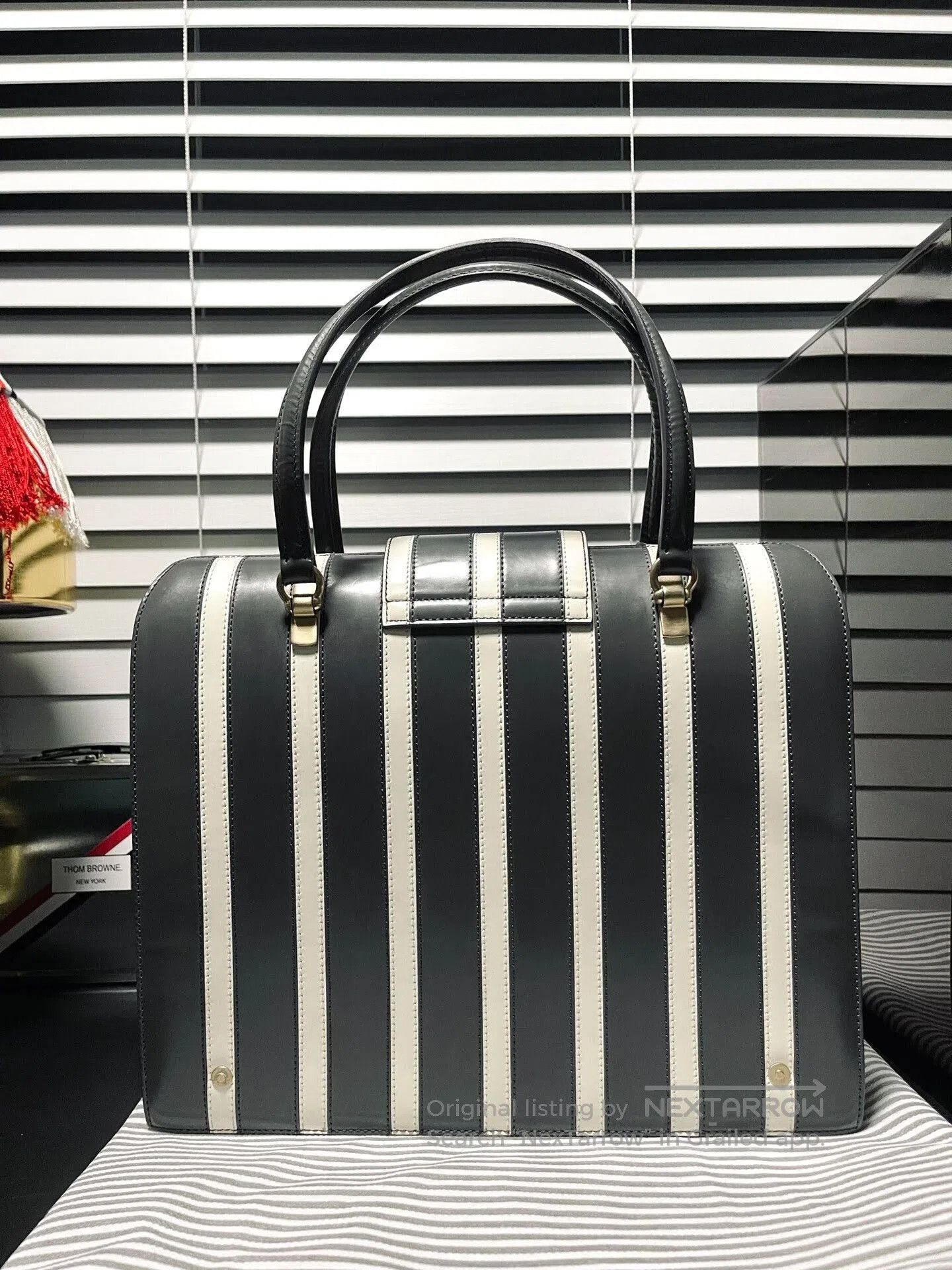 Thom Browne Thom Browne Striped Doctor's Handbag. Size ONE SIZE - 2 Thumbnail