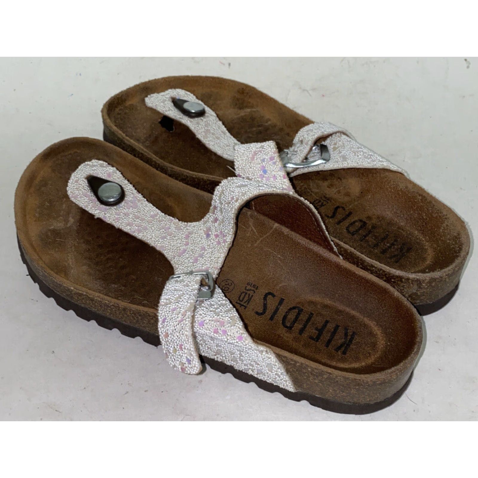 Vintage Kifidis Sandals WOMENS Suede Clip-On Brown 39 EUR / 8USA US 8 M Width USA Theme Women’s Shoes Size US 8 / IT 38 - 2 Thumbnail
