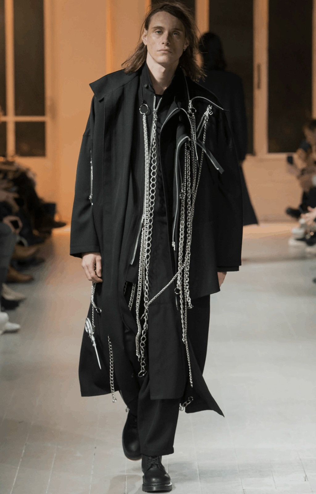 Yohji Yamamoto Yohji Yamamoto Pour Homme AW20 Look 27 Chain Zipper Shirt Size US L / EU 52-54 / 3 - 1 Thumbnail