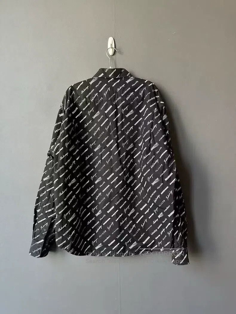 Balenciaga Balenciaga size 37 Full logo shirt Size US M / EU 48-50 / 2 - 2 Thumbnail