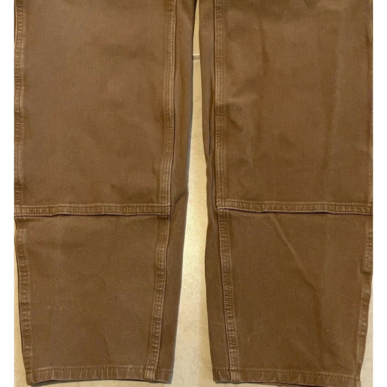Carhartt VINTAGE Carhartt Faded Double Knee Pants 22W Work Biker Trucker Punk Grunge WIP 90s Women Jeans Brown 30in Inseam Mens, Womens, Boys, Girls Size 40" / US 18 - 4 Thumbnail