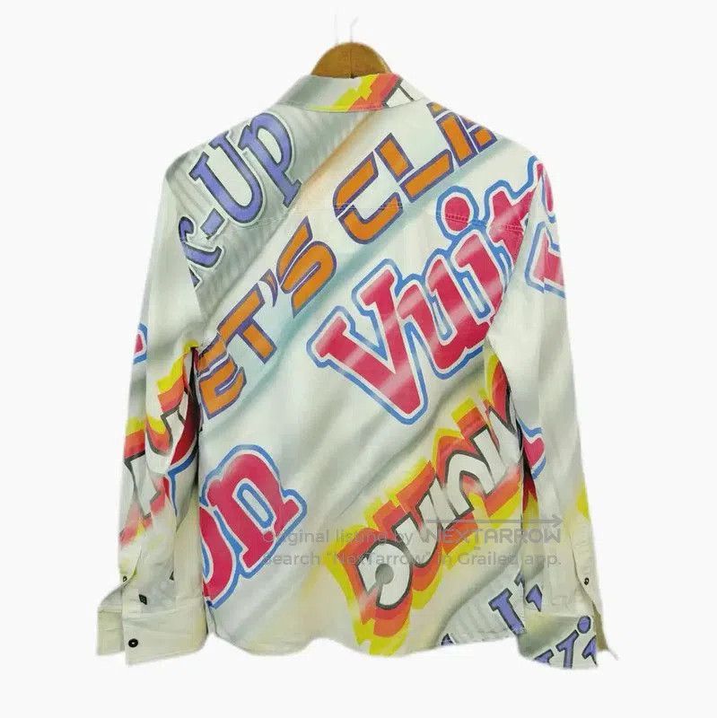 Louis Vuitton Louis Vuitton Spring Autumn Silk Long Sleeve Shirt . Size M / US 6-8 / IT 42-44 - 2 Thumbnail