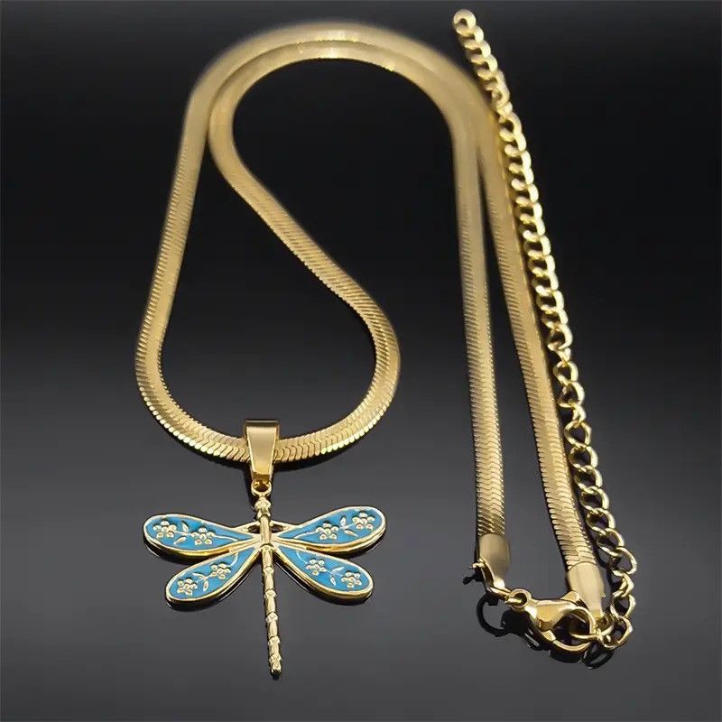 Jewelry Dragonfly Pendant Necklace Size ONE SIZE - 3 Thumbnail