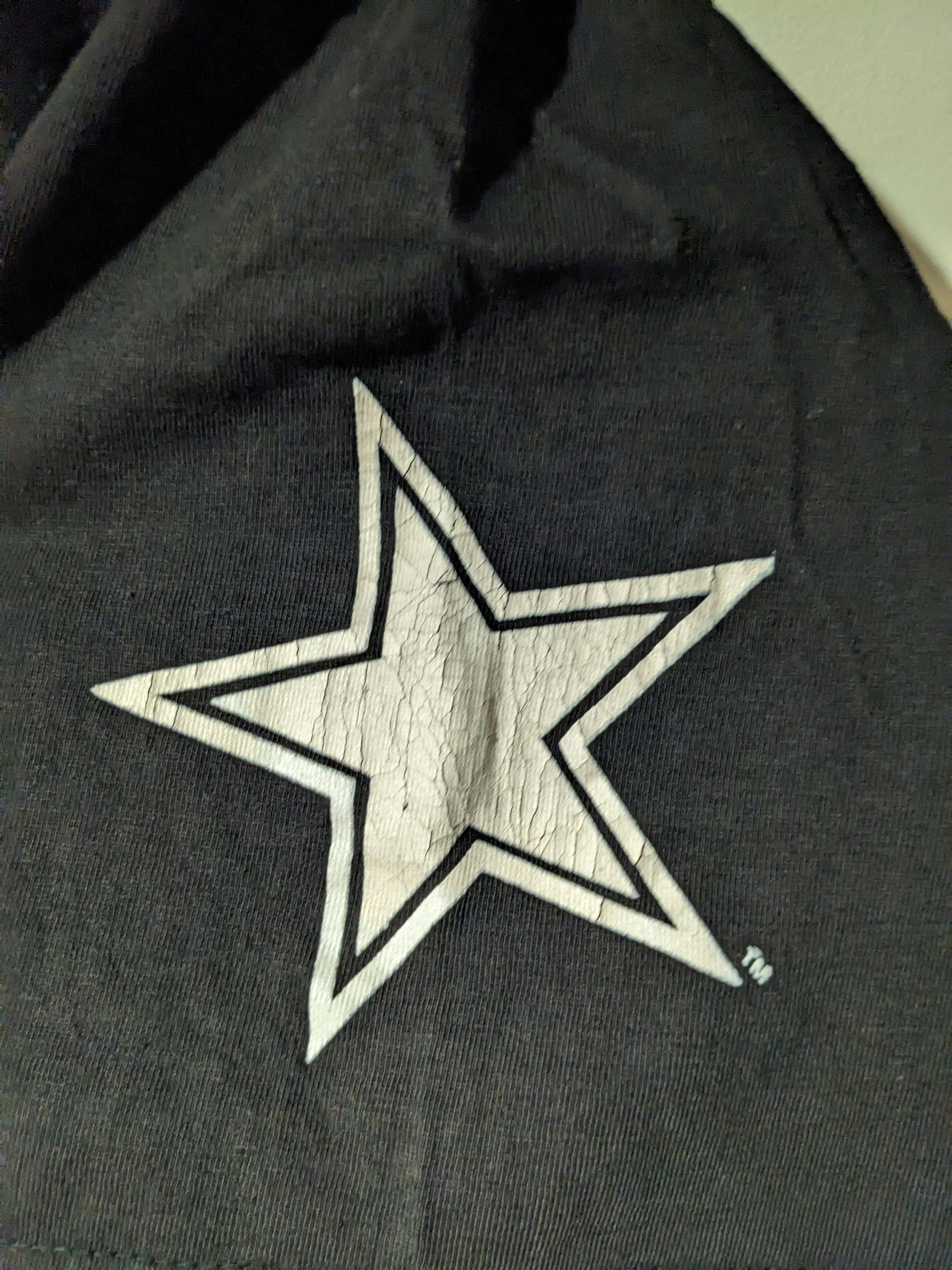 NFL × Vintage Vintage 90s Dallas Cowboys NFL Football Puff Print T-Shirt Size US L / EU 52-54 / 3 - 4 Thumbnail
