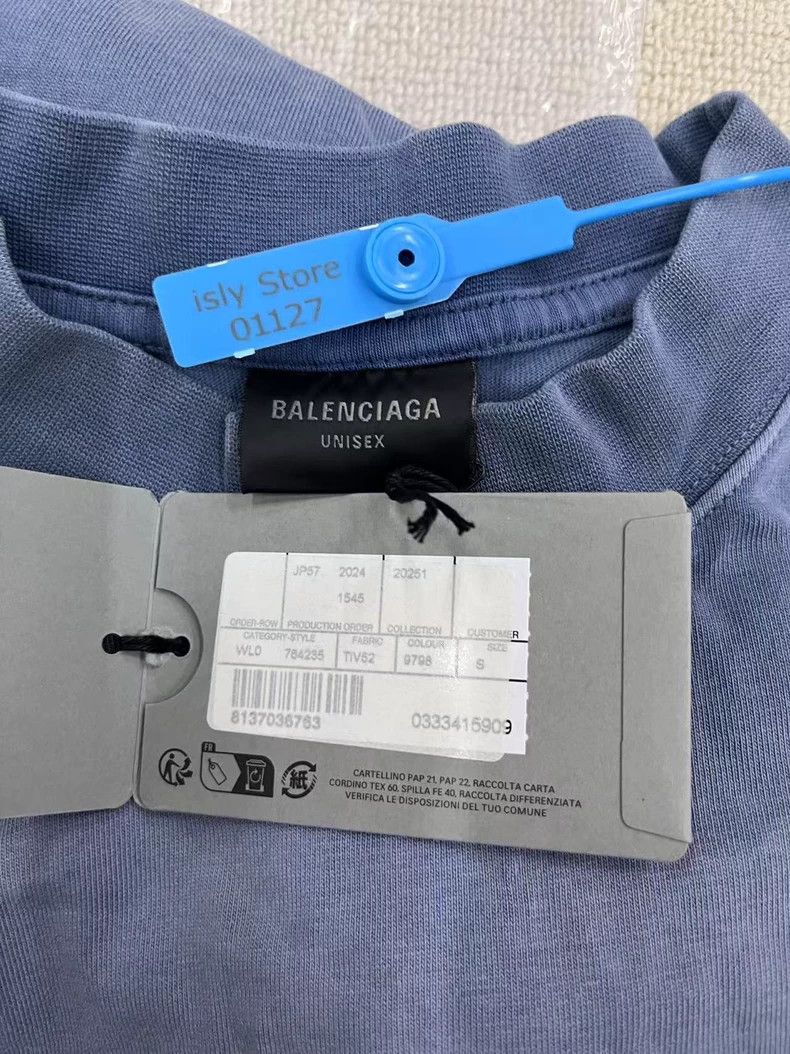 Balenciaga Balenciaga Short-sleeved T-shirt with half-high collar and Size US S / EU 44-46 / 1 - 5 Thumbnail