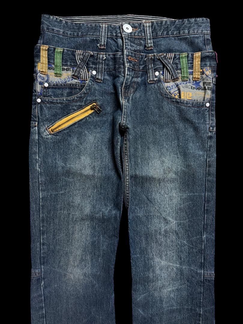 Seditionaries Vintage DoubleFocus Double Waist Zipper Style Mudwash Rare Size US 31 - 5 Thumbnail