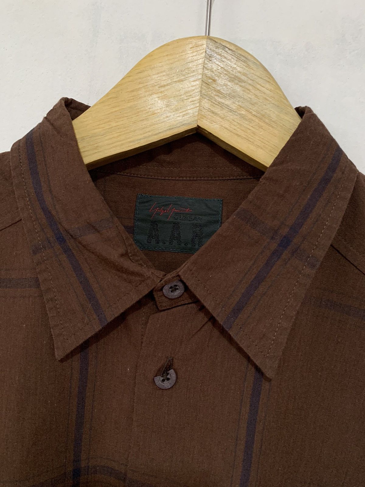 Yohji Yamamoto Vintage A.A.R yohji yamamoto d’urban plaid button up shirt Size US L / EU 52-54 / 3 - 4 Thumbnail