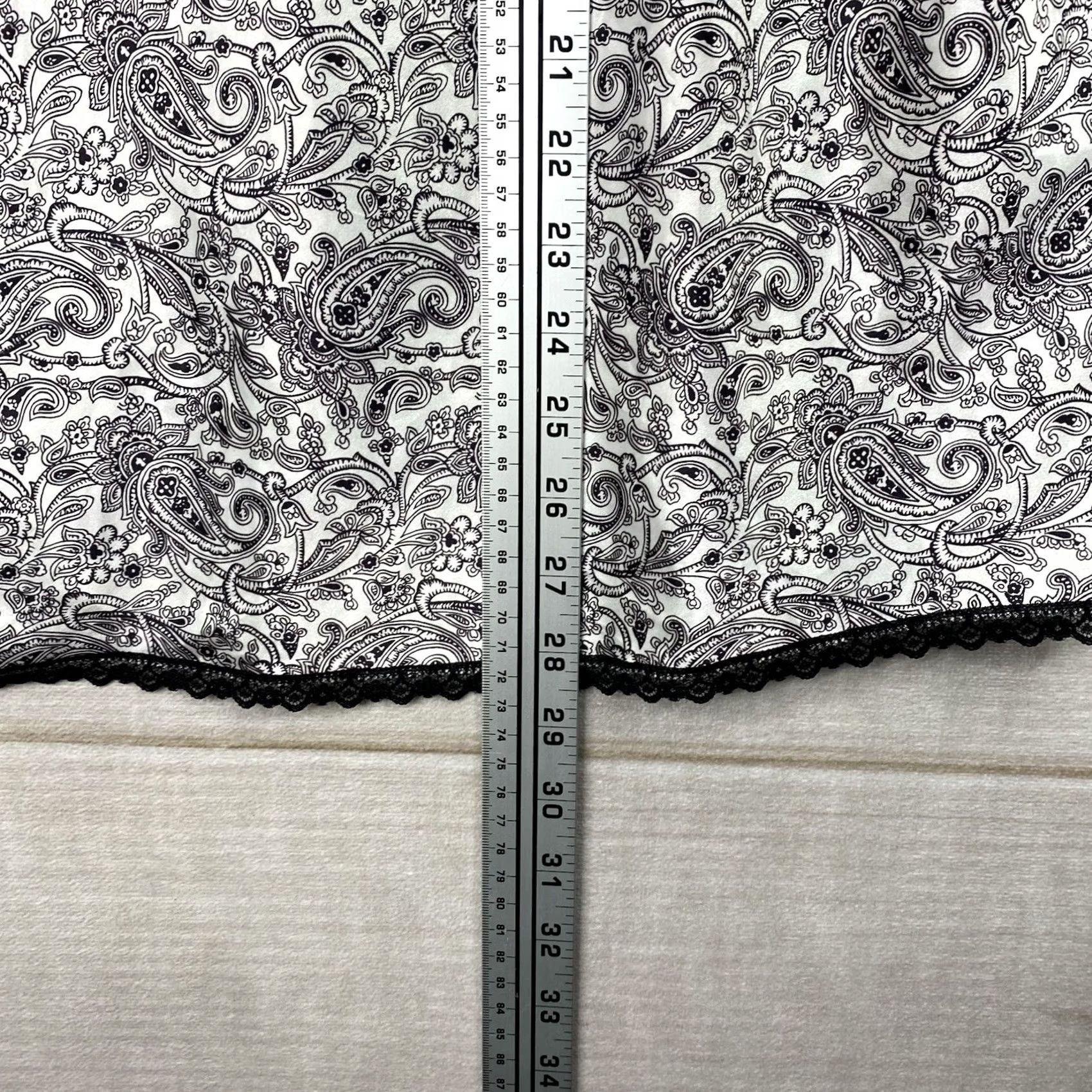 Vintage VINTAGE 90s Satin Lace Cami Top Womens 1X Black Paisley Boudoir Coquette USA Size XL / US 12-14 / IT 48-50 - 3 Thumbnail