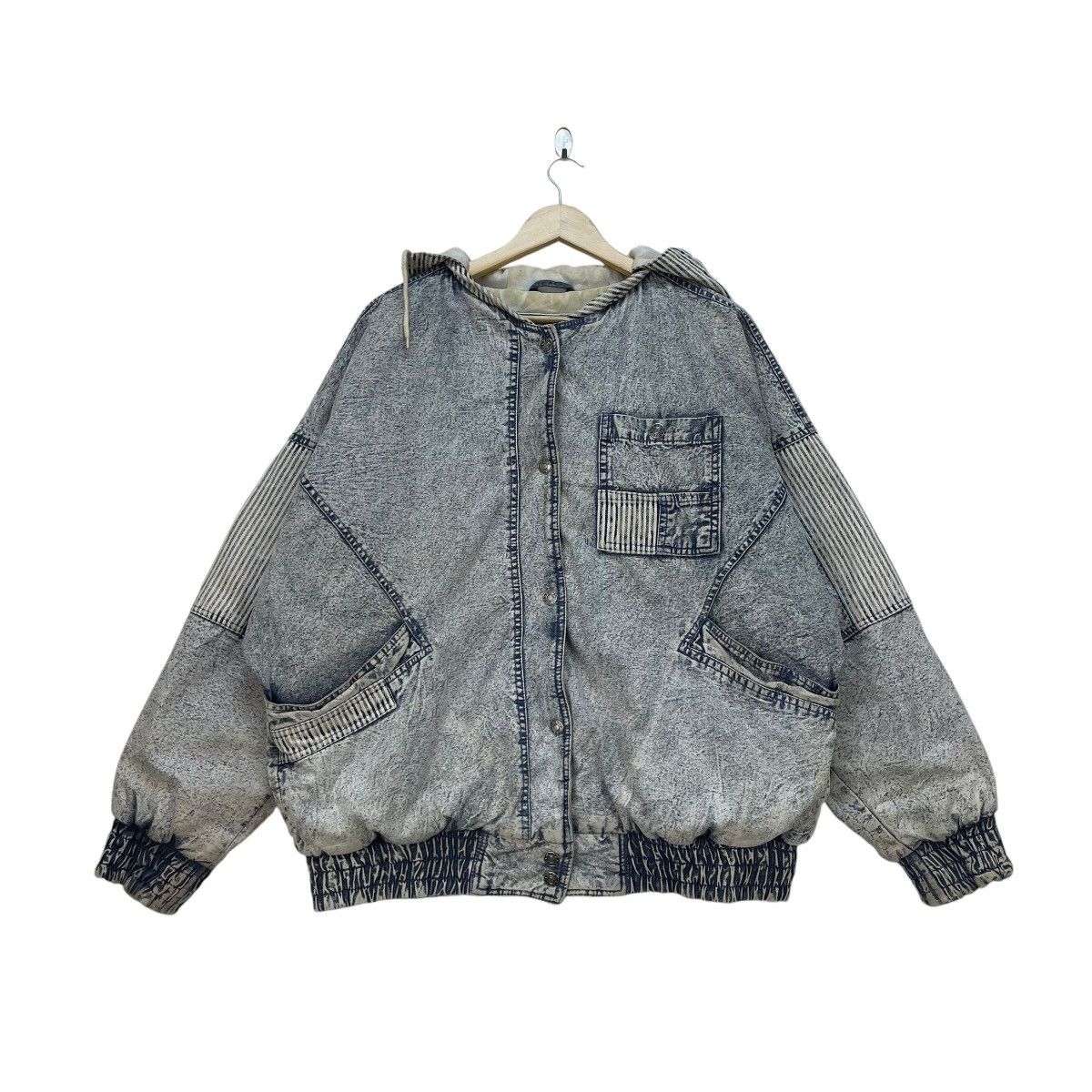 Other 💥East West By Panda Group Bomber Acid Wash Jacket Size US L / EU 52-54 / 3 - 1 Thumbnail