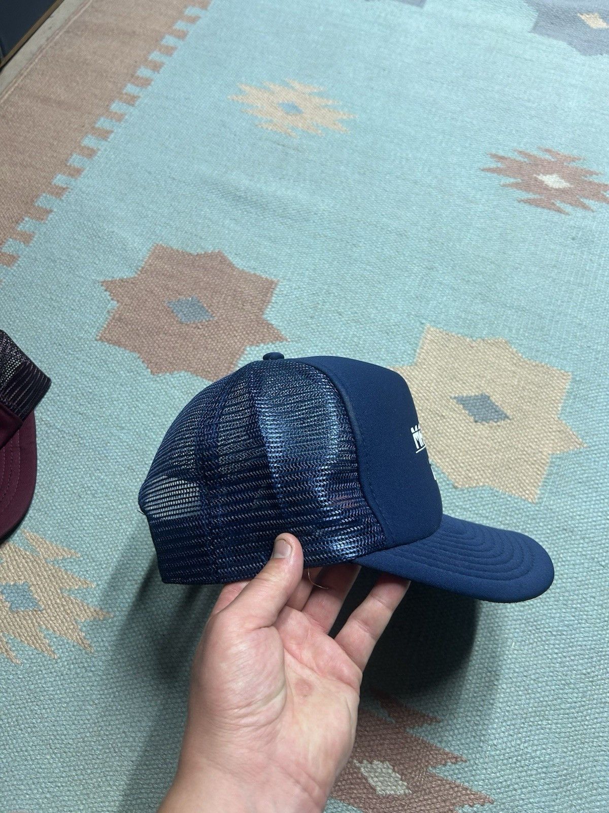 Vintage Vtg trucker hat Majstic Van navy blue adjustable SnapBack Size ONE SIZE - 8 Thumbnail