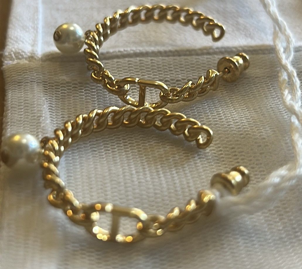 Dior Christian Dior 30 MONTAIGNE Earrings Gold-Finish Metal Size ONE SIZE - 10 Thumbnail