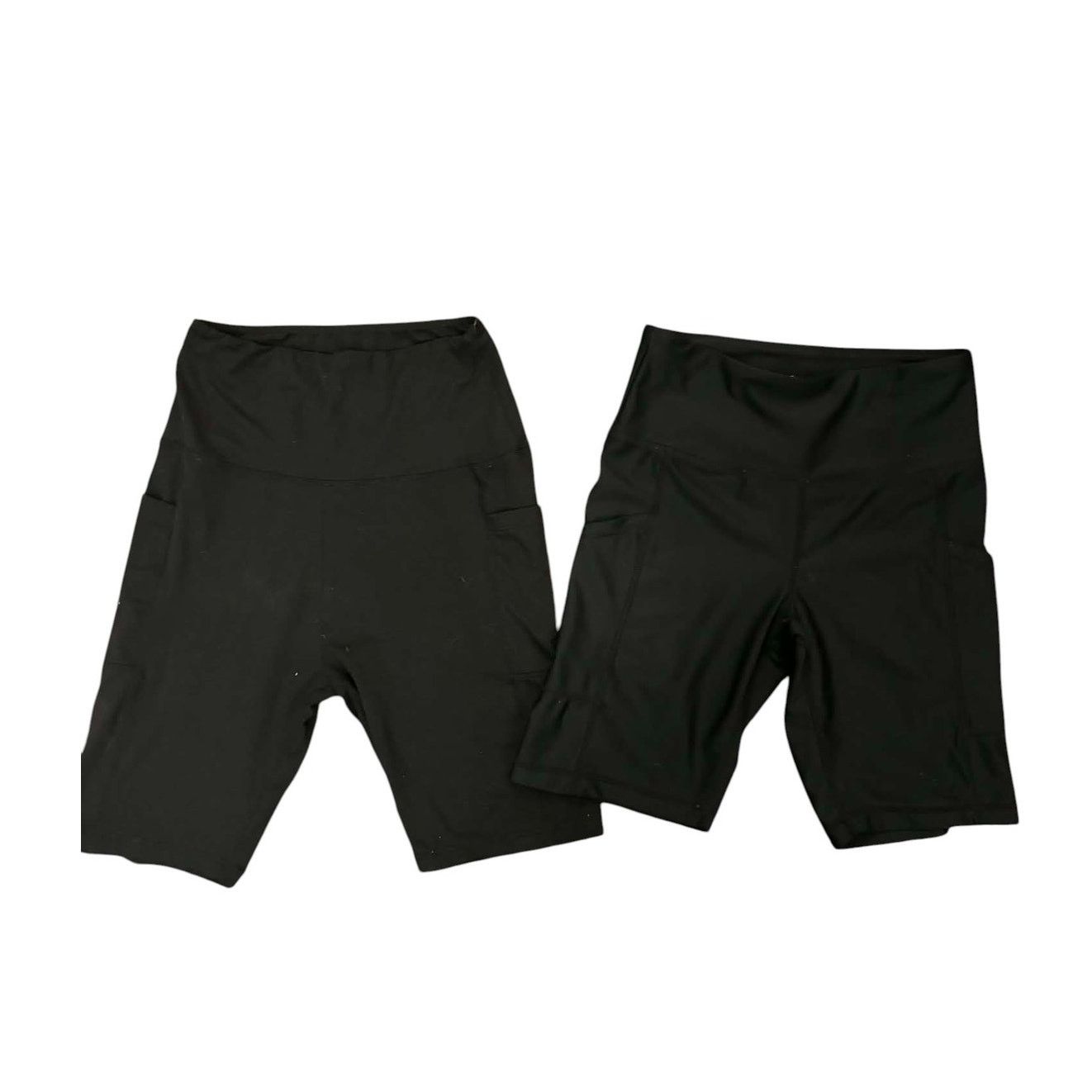 Other 2 Pair Biker Shorts Yoga Shorts Compression Stretch Black SM Size 25" / US 0 / IT 36 - 1 Thumbnail