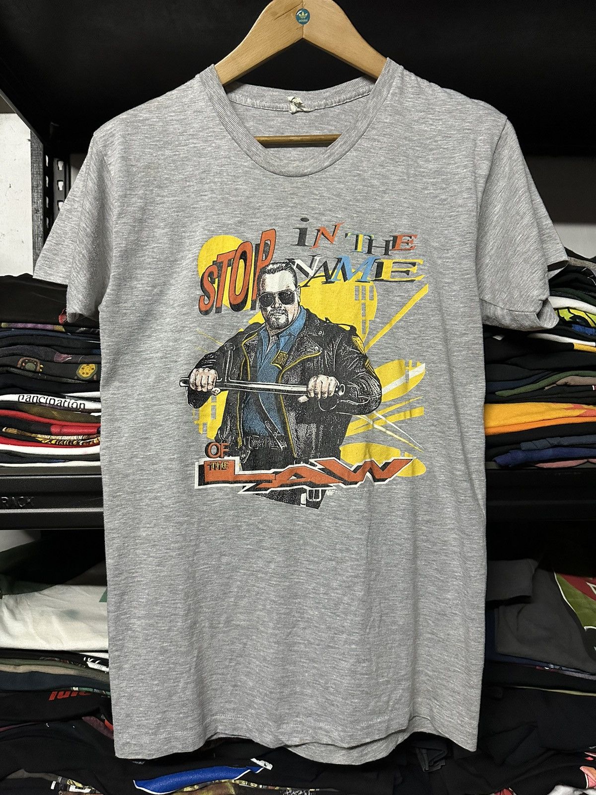 Vintage × WWF Vintage 90s WWF Big Boss Man Wrestling Tee Size US M / EU 48-50 / 2 - 2 Thumbnail