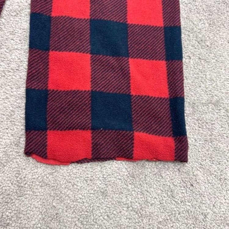Vintage Goodfellow & Co Pajama Pants Mens M Red Plaid Lounge Tartan Fleece 100% Polyester Drawstring Christmas Holiday Seasonal Classic Size US 31 - 4 Thumbnail