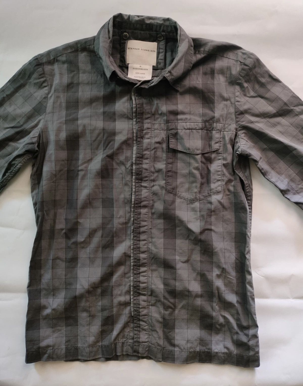 Stephan Schneider Stripe shirt elongated collar single pocket Size US L / EU 52-54 / 3 - 2 Thumbnail