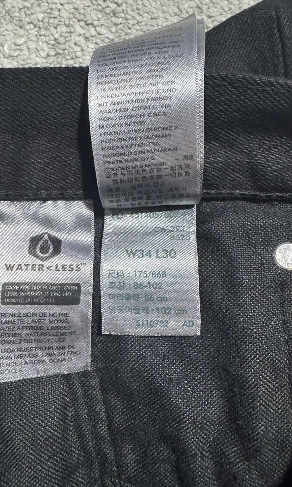 Levi's Levi’s 501 Jeans in Black W34 L30 Size US 34 / EU 50 - 7 Thumbnail