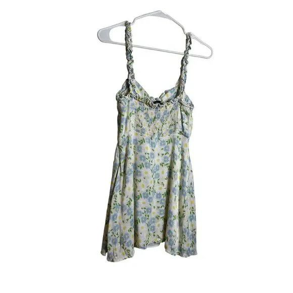 Zara ZARA Floral Yellow/Blue Dress Size Small Size S / US 4 / IT 40 - 7 Thumbnail