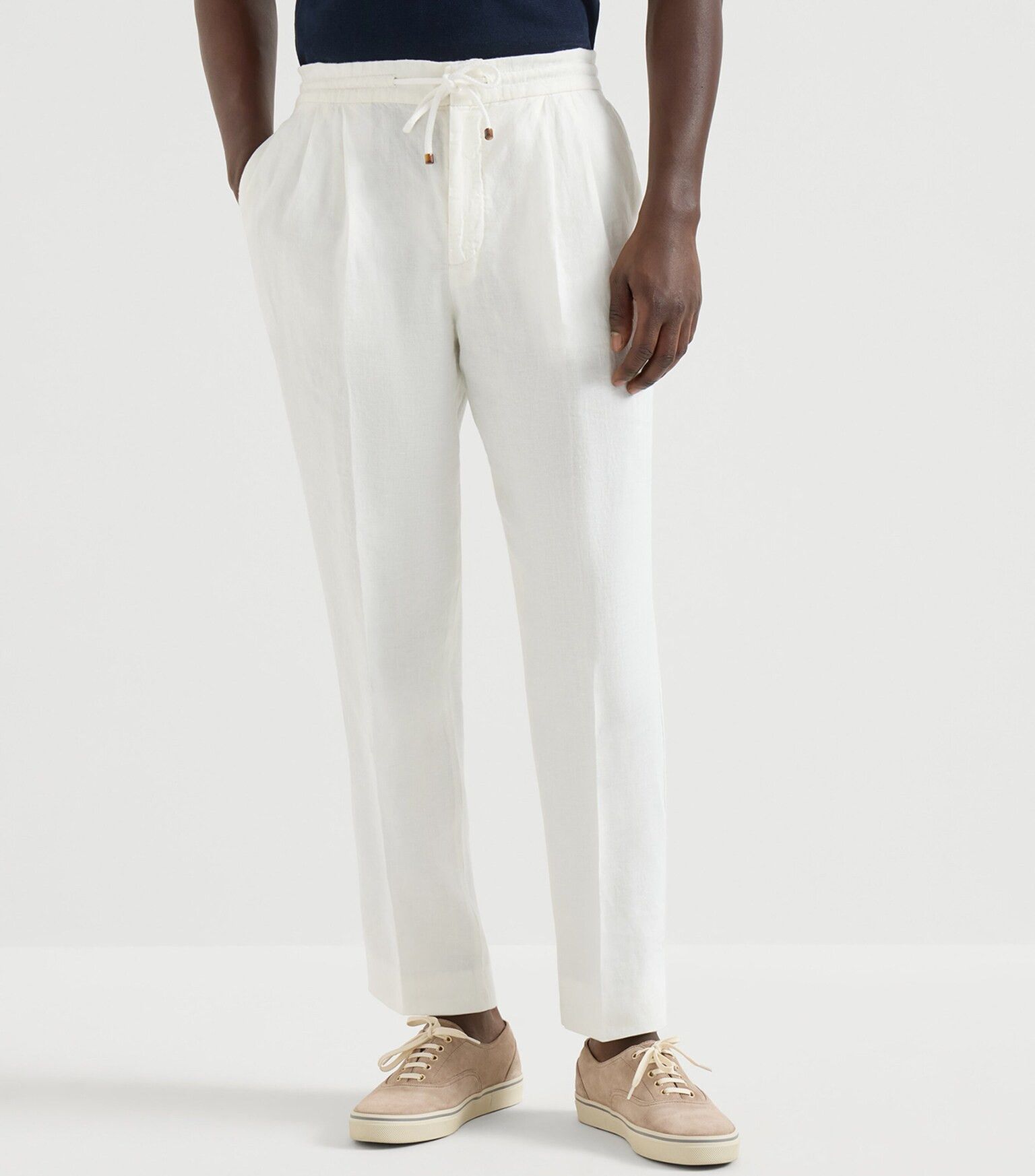 Brunello Cucinelli o1y0526 Jogger & Sweatpant in White Size US 36 / EU 52 - 2 Thumbnail