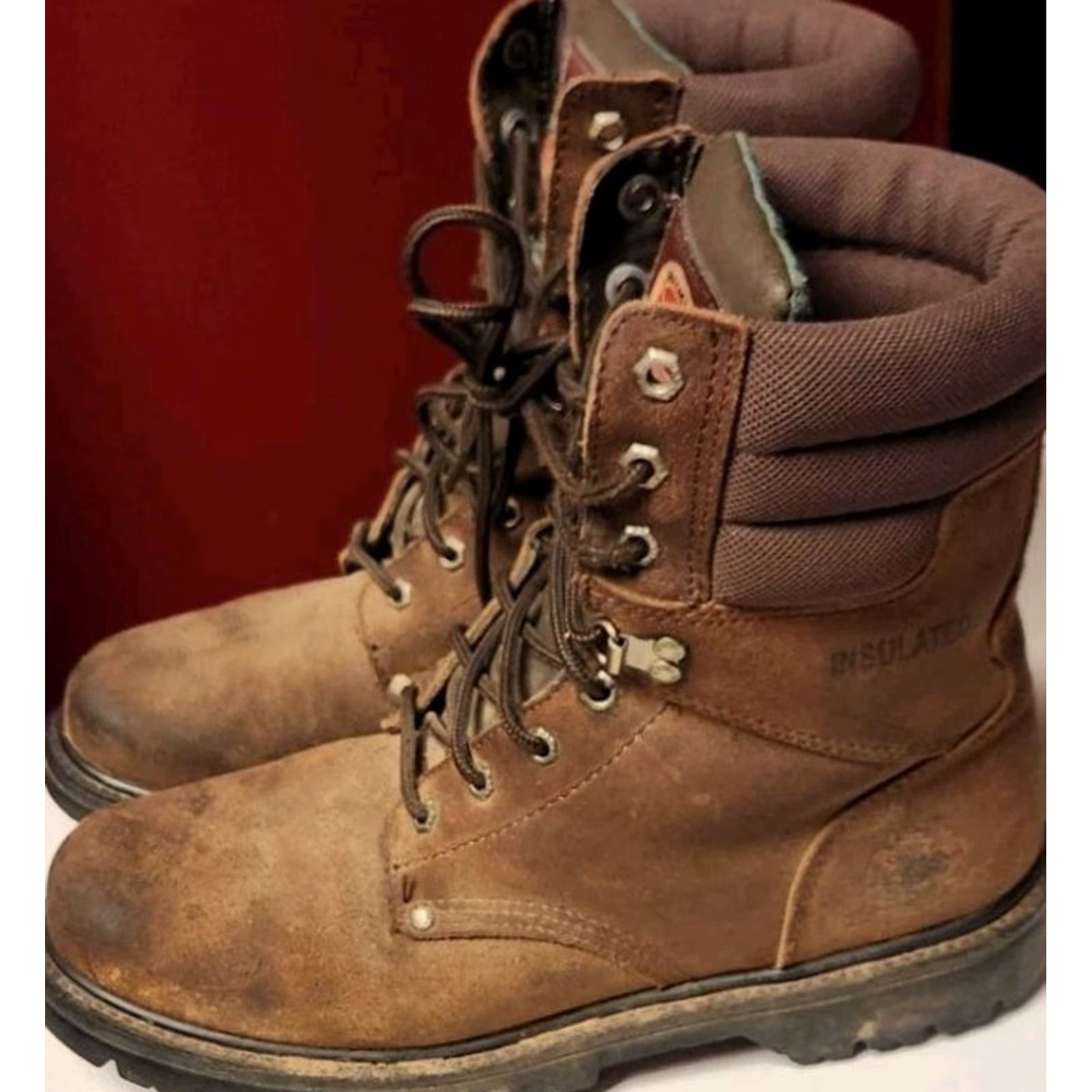 Vintage Brahma Poliyou Boots Mens 10.5 Brown Slip And Oil Resistant Lace Up Work Lace Up Boots Mens 10.5 Brown Slip And Oil Resistant Lace Up Work Lace Up Size US 11 / EU 44 - 5 Thumbnail